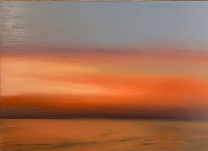  Sunset   Oil on wood  60 × 80 cm 