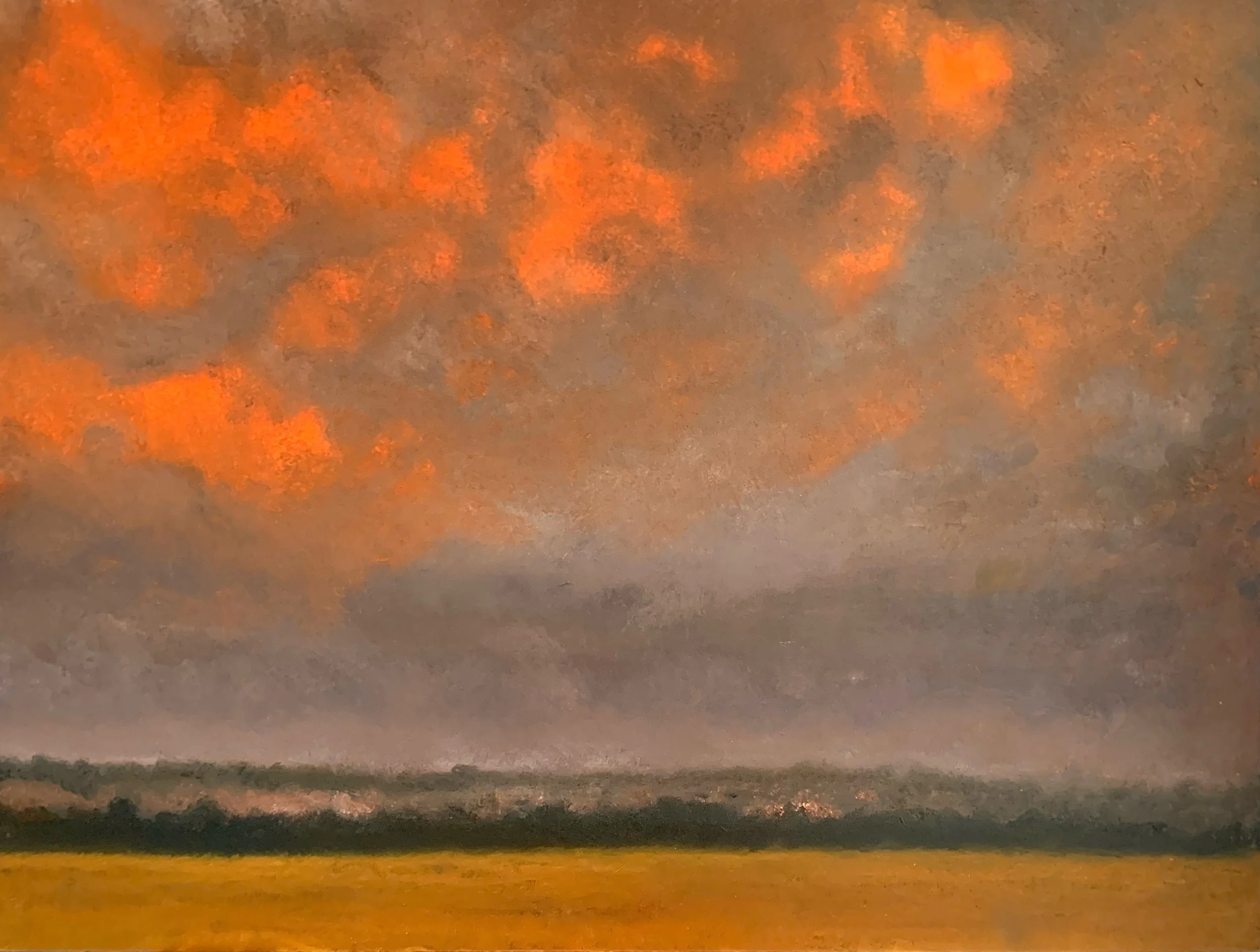  Après l'Orage, Huile sur Bois, 60 X 80 cm 