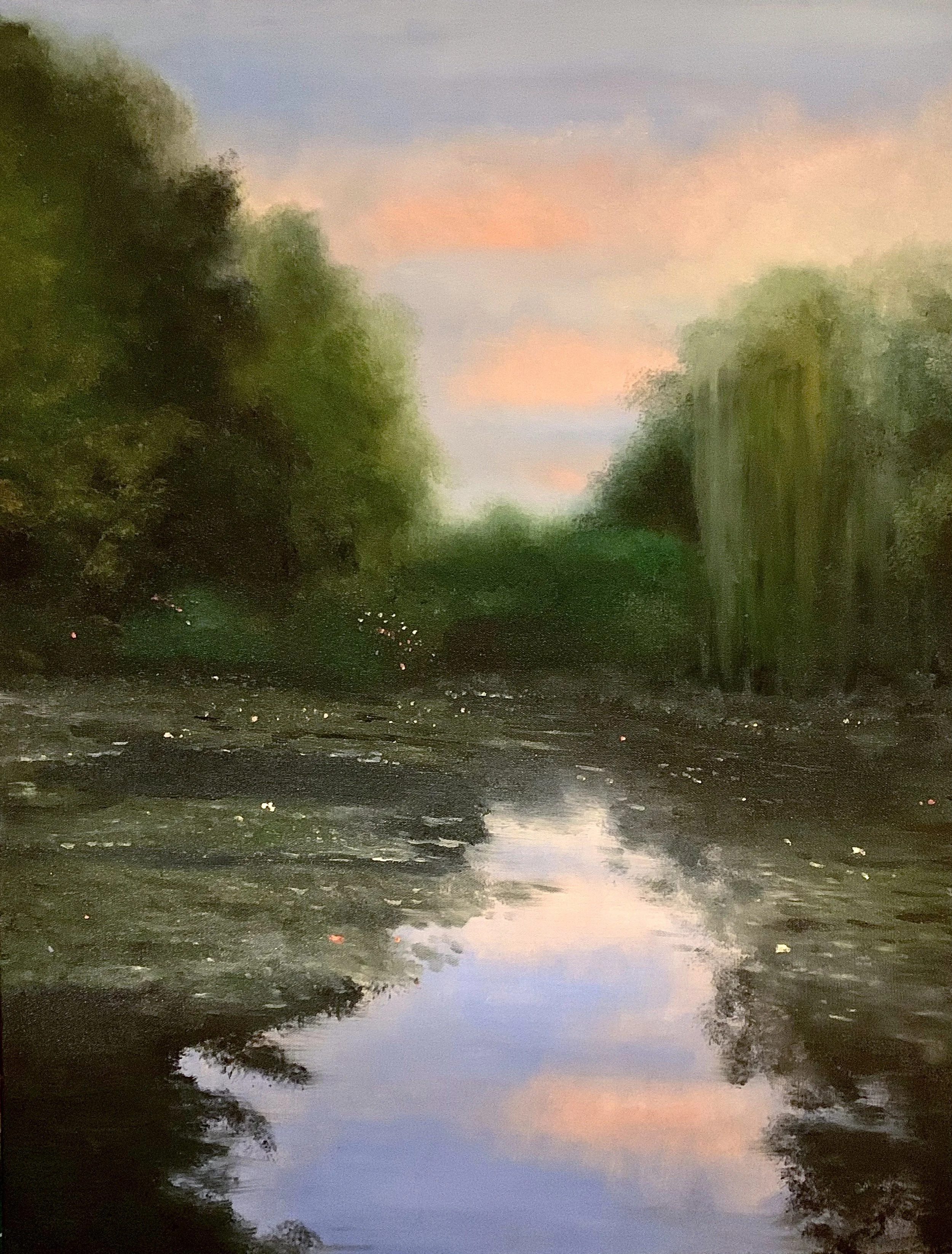  Le Jardin, Huile sur Toile, 116 x 89 cm 