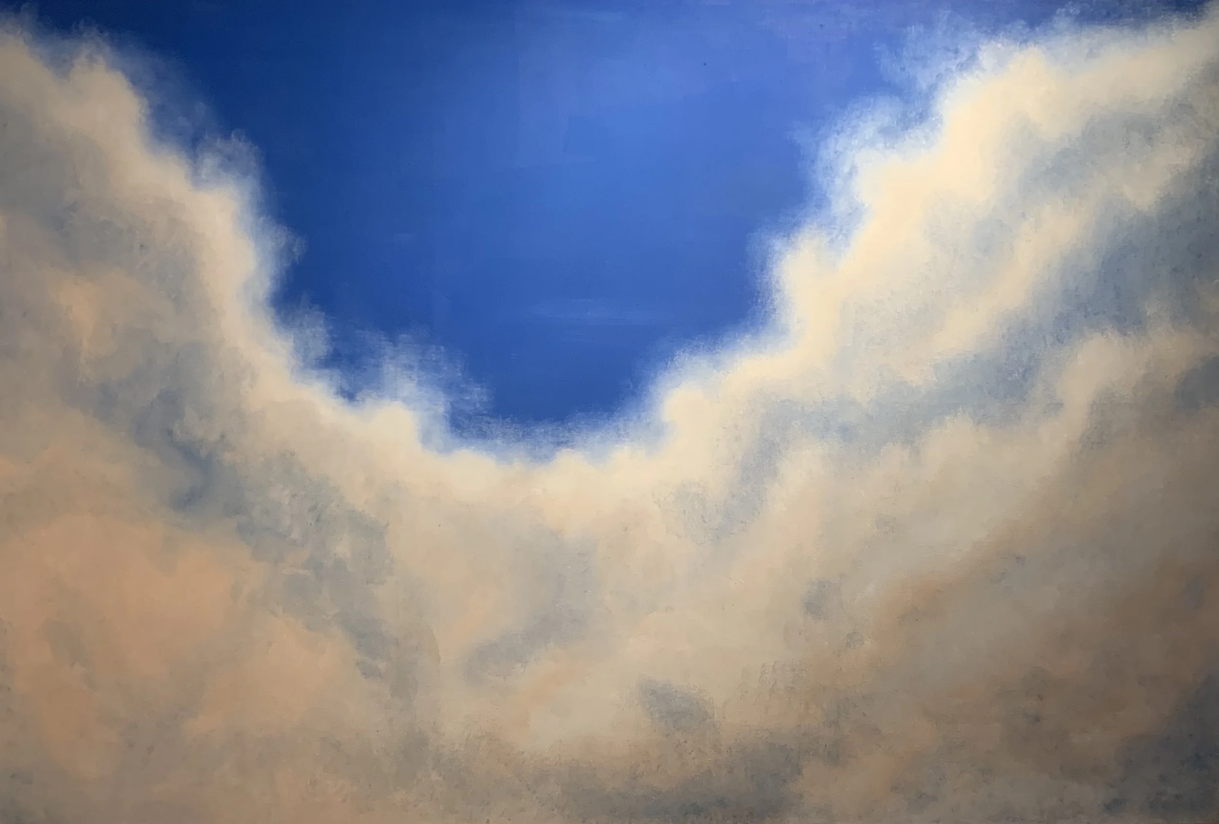  Nuage, Huile sur Toile, 130 x 195 cm 