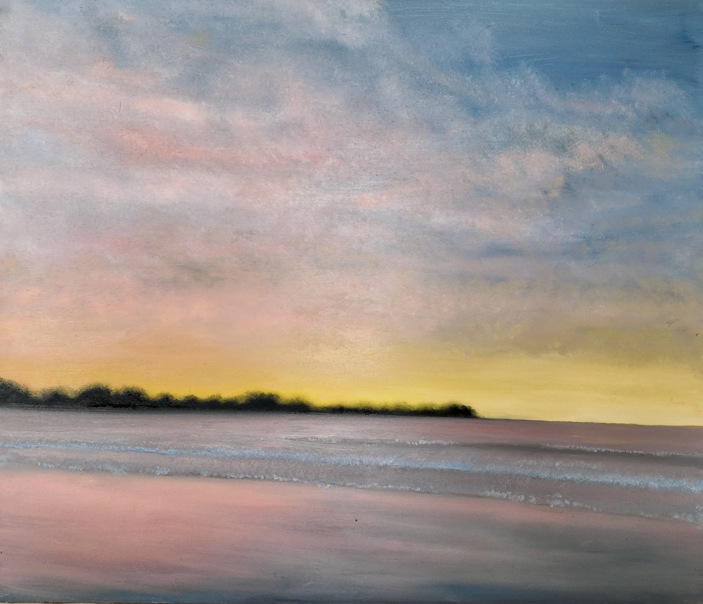  La Pointe aux Chevaux, Huile sur Bois, 80 x 100 cm 