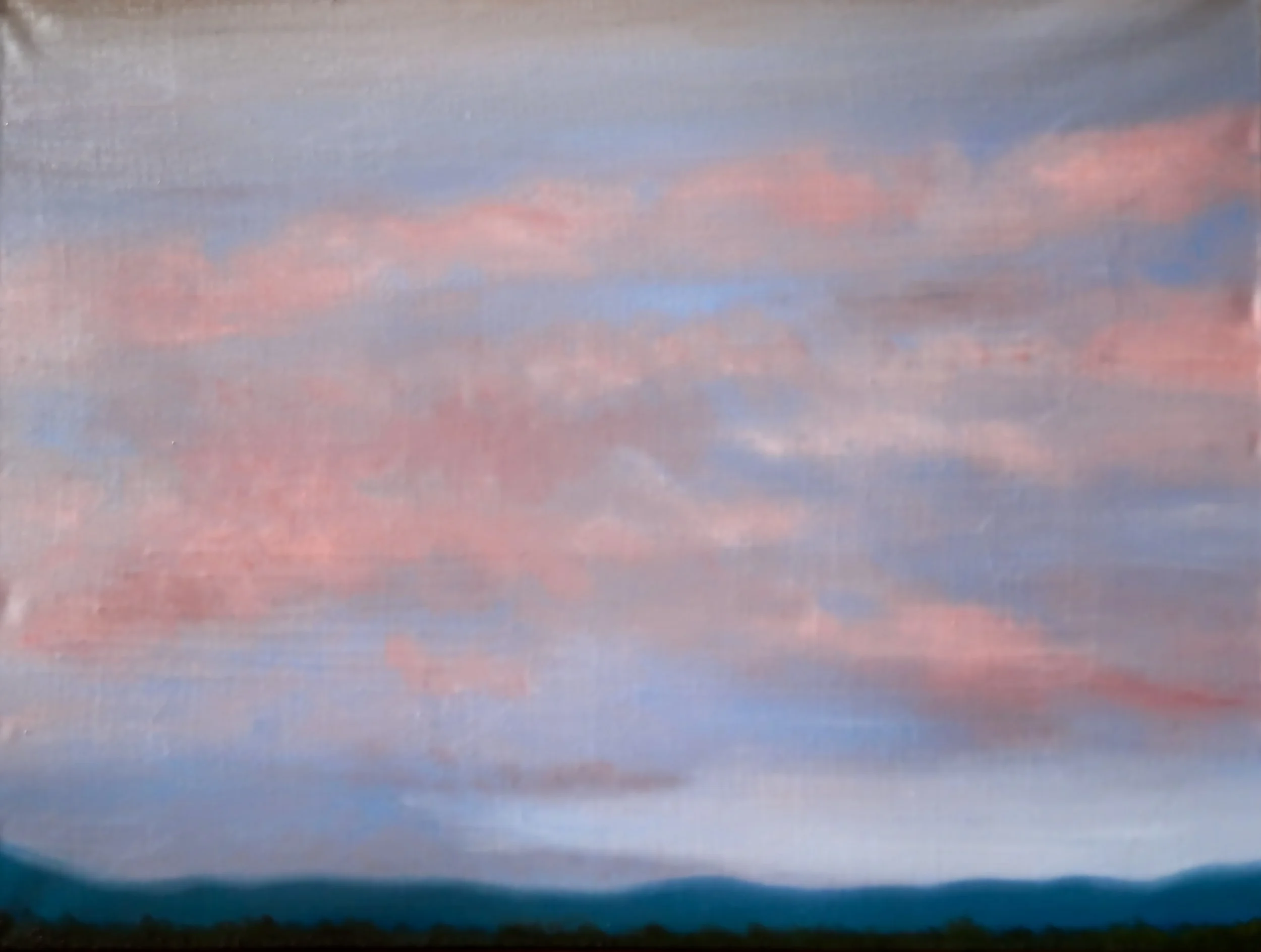 Ciel du Jura, Huile sur Toile, 89 x 116 cm 