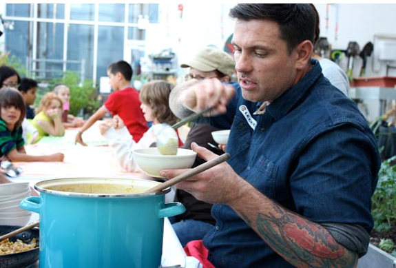 Chuck Hughes at the Stop