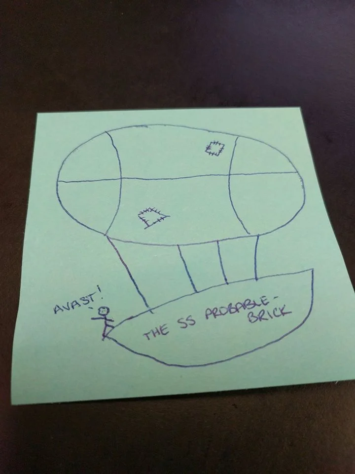 "The SS Probable-Brick" by Kristen