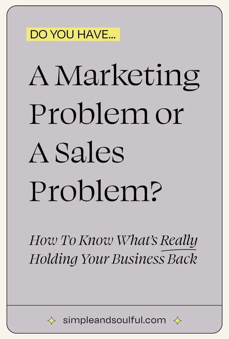 Marketing vs. Sales Problem: How to Know What’s Really Holding Your Business Back