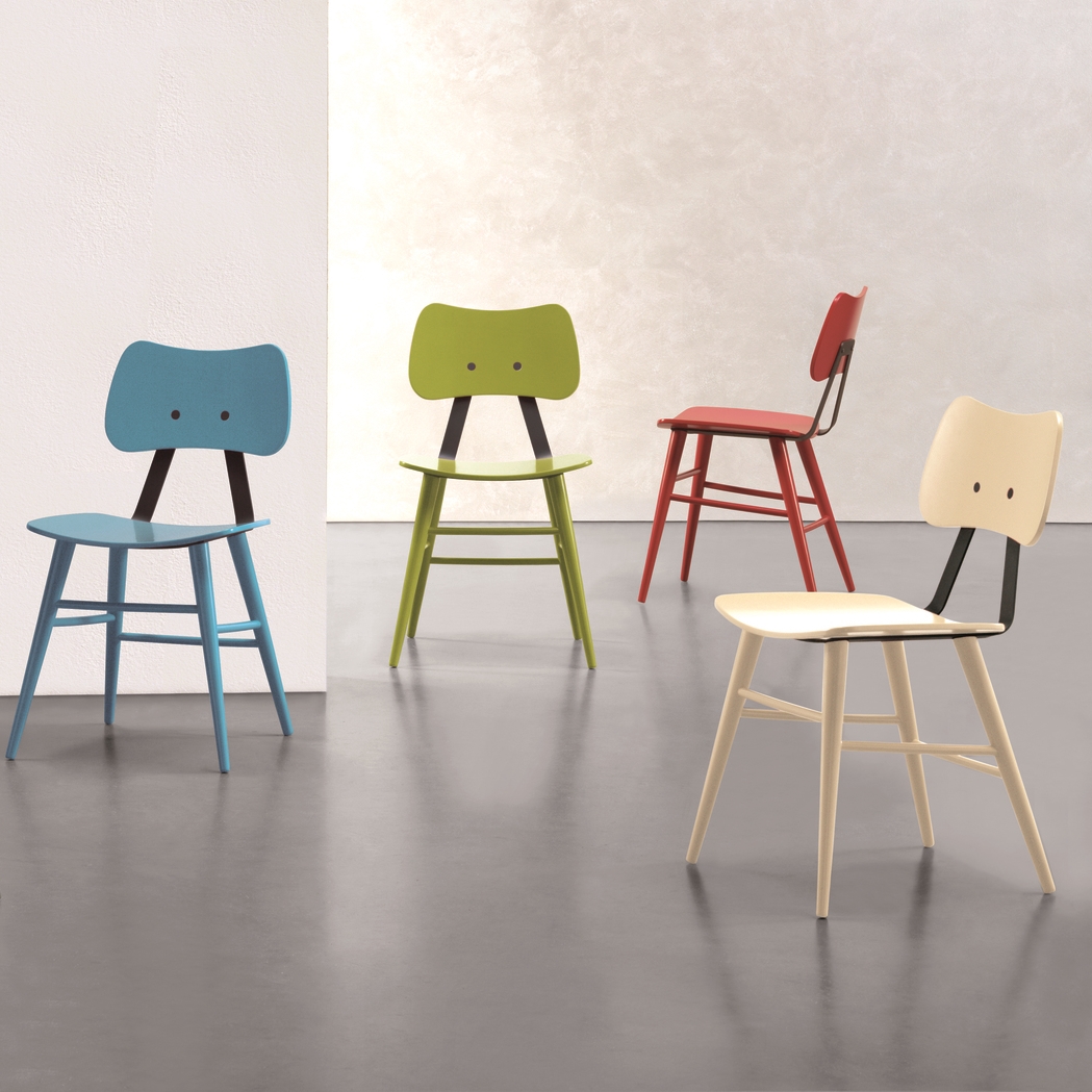 cantarutti lola chair group coloured 