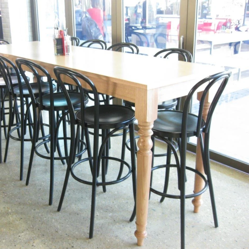 soild timber table or drybar with turned legs tasmanian oak (2).jpg