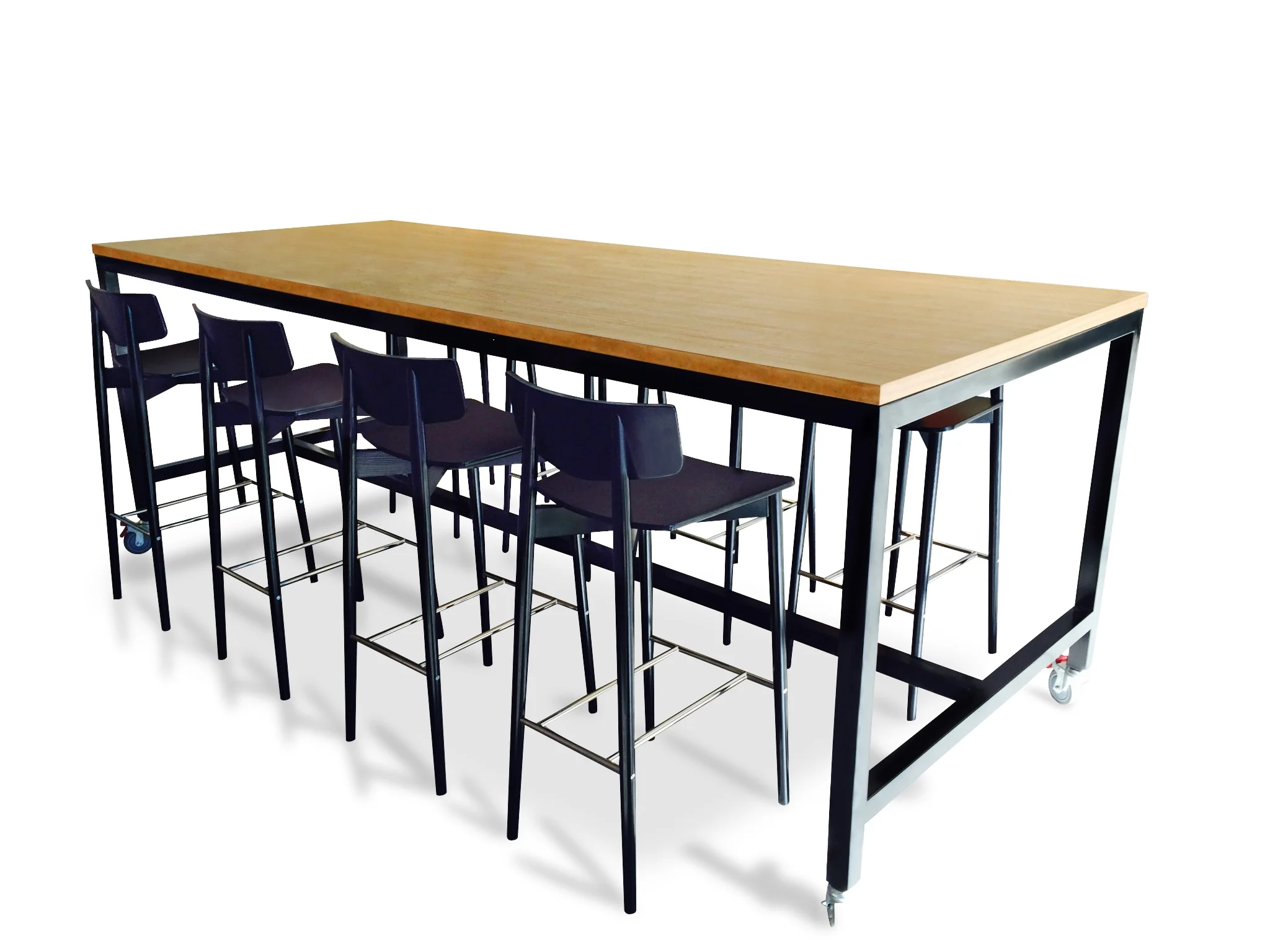 Custom drybar with lockable wheels.jpg