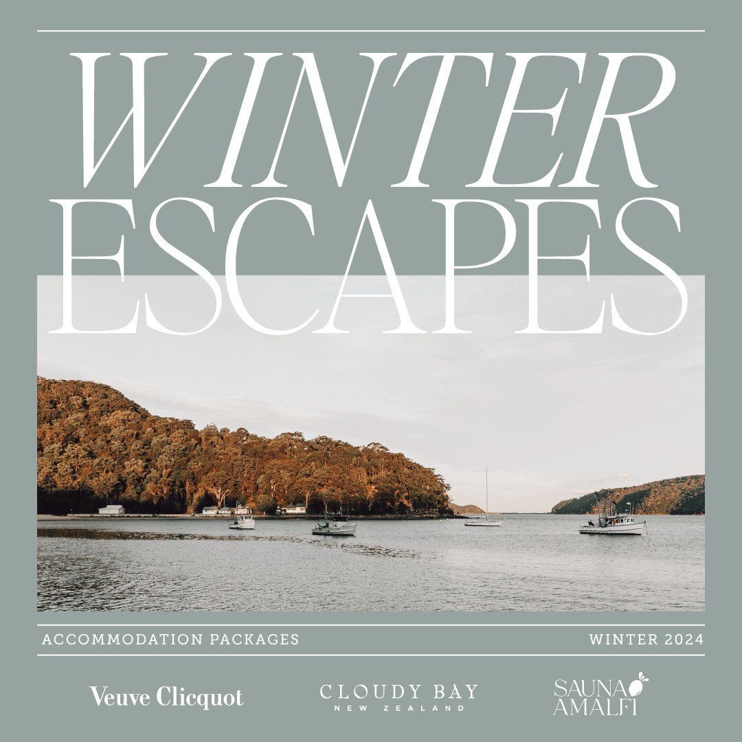 It's time to book a mid year escape with us in picturesque Palm Beach or secluded Patonga, in partnership with @veuveclicquot , @cloudybay and @saunaamalfi . 

Make the most of our Winter Escapes packages and enjoy wining and dining during your stay.