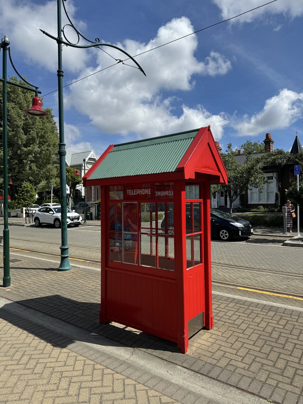 a telephone boot at Christchurch