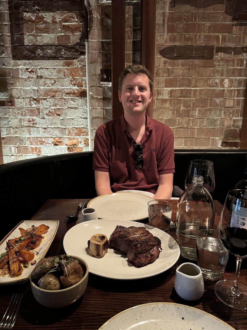 man dining at Bessie - 12 Days in New Zealand