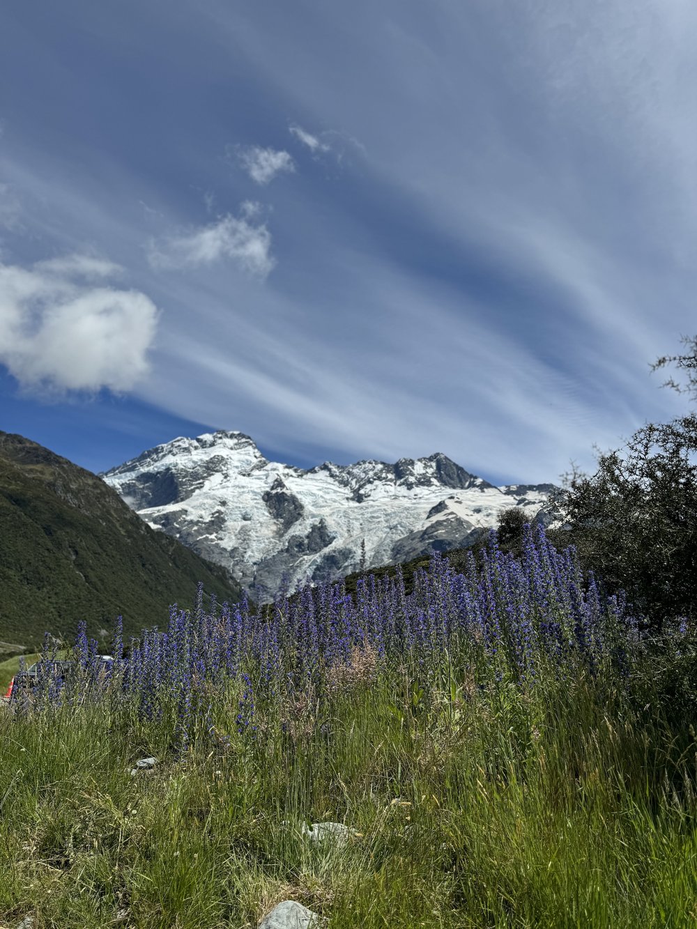 mountain peak at Mount Cook