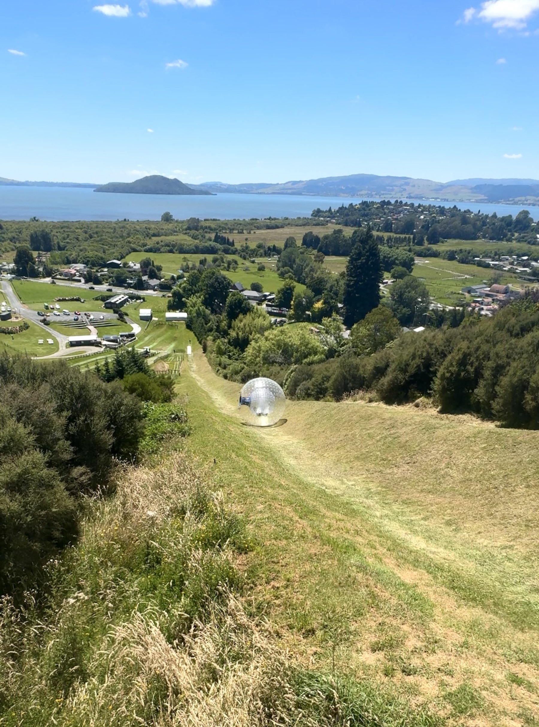 person Zorbing - 12 Days in New Zealand