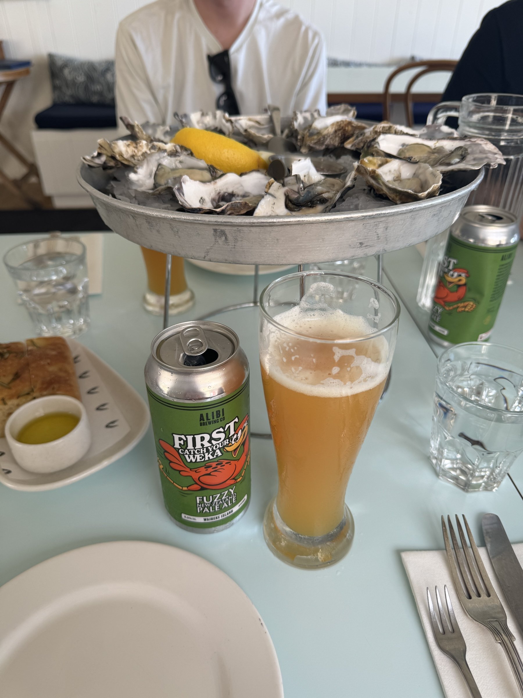 food served at The Oyster Inn - 12 Days in New Zealand