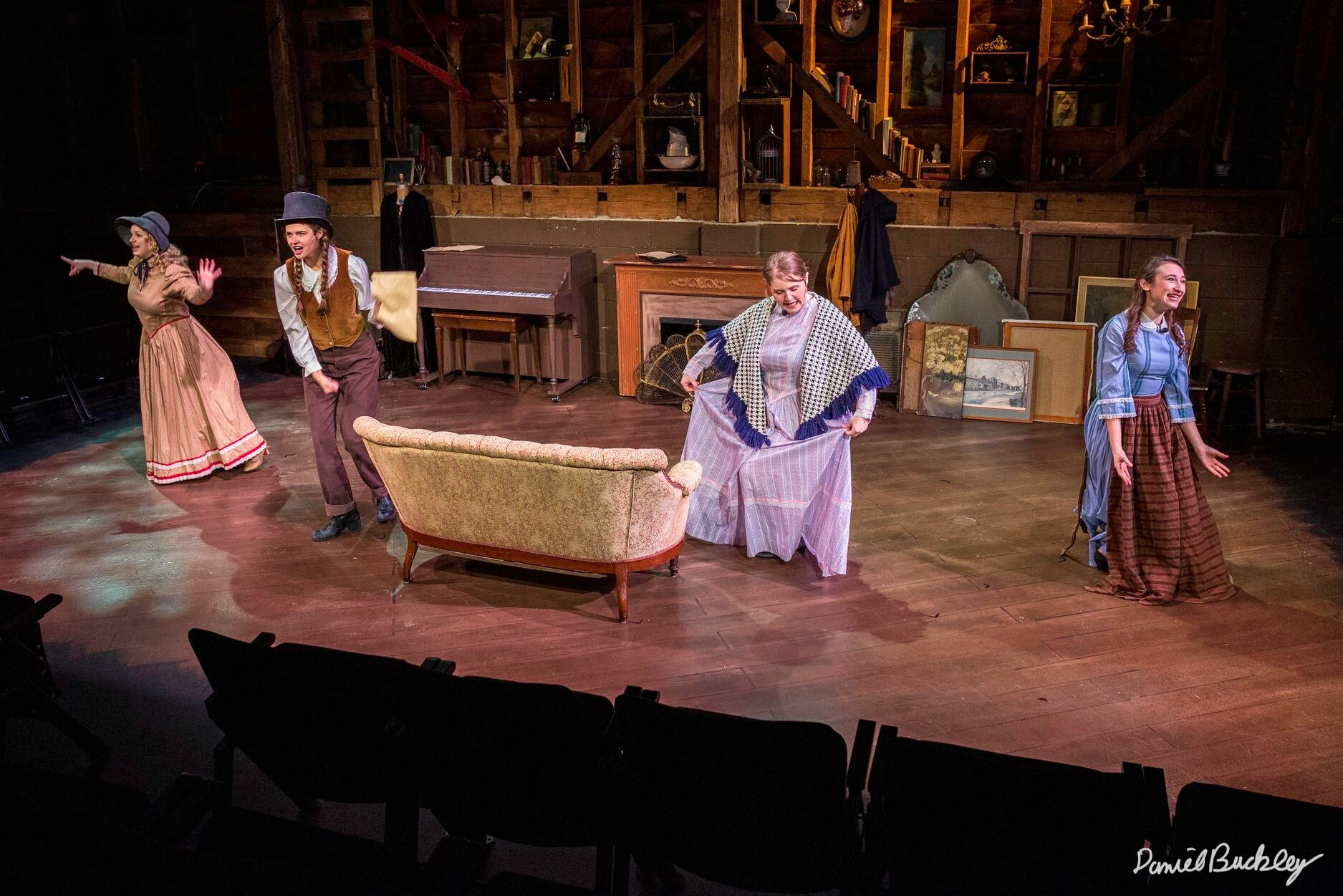    Little Women The Musical  by Knee, Howland, and Dickstein Holmdel Theatre Company   Musical direction by Randy Hurst Scenic design by Joyce Horan Lighting and sound design by Chris Szczerbienski  Costume design by Kathy Connolly and Jessica Freela
