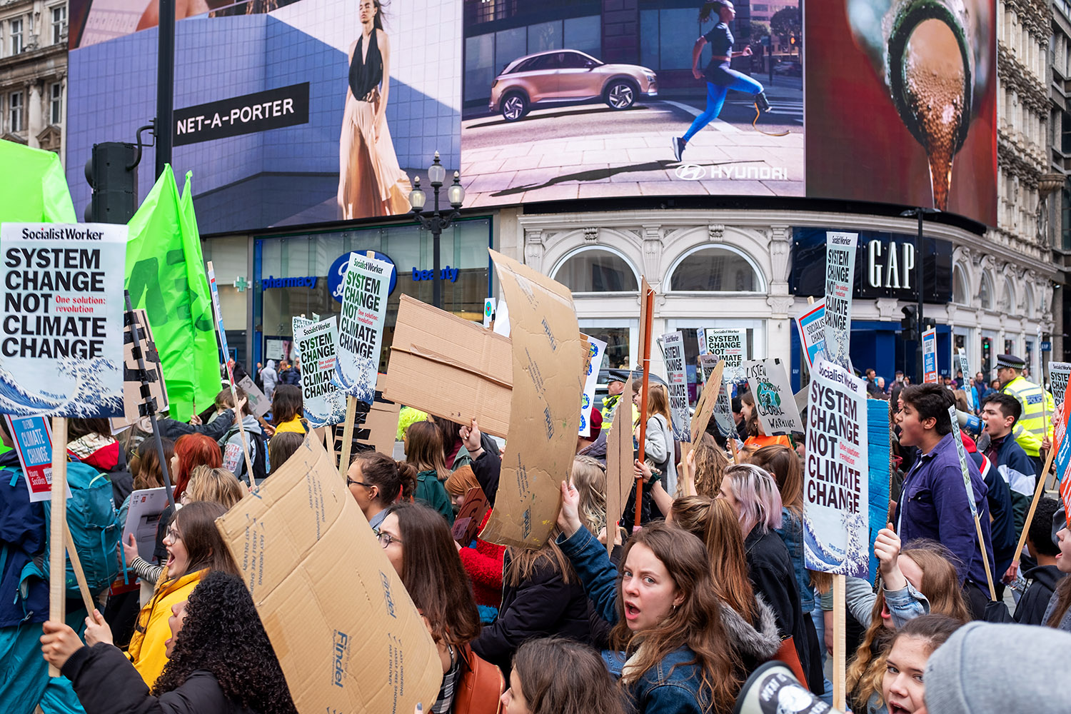  Climate Change protest in London. 