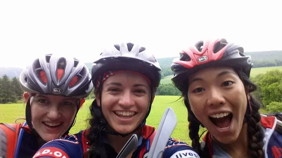 Rainy day selfie of the harmonizing riders