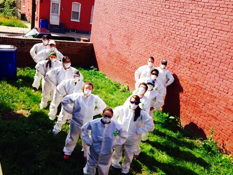 Being a badass installing insulation 