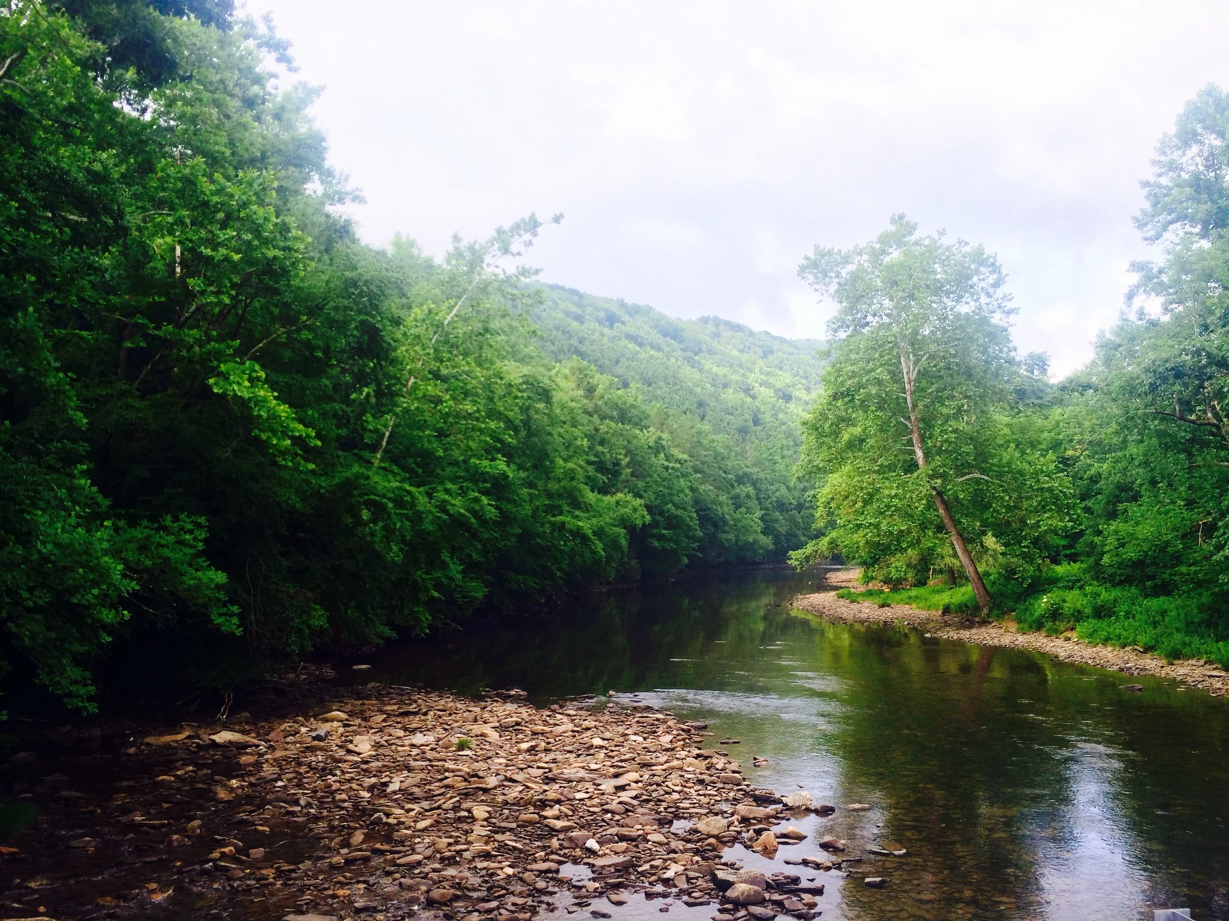 Pretty rivers throughout West Virginia