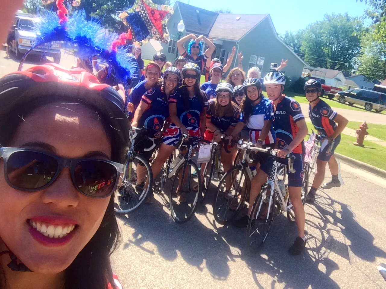 selfie with my fellow paraders!