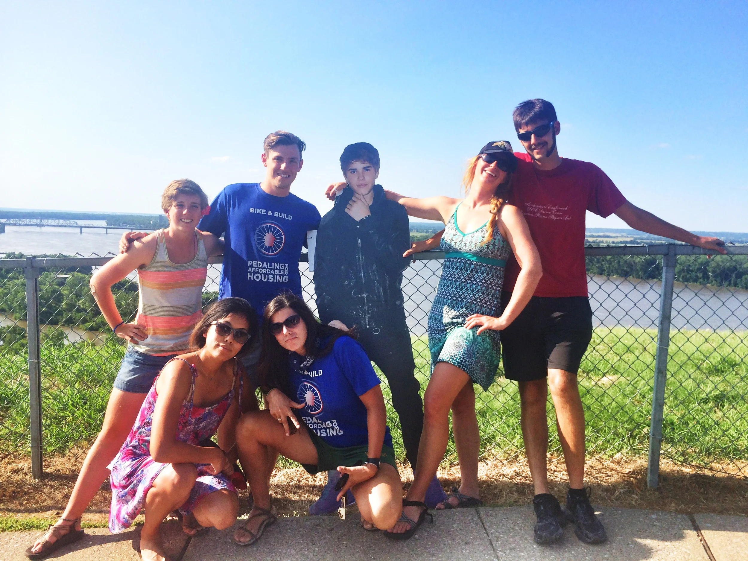 Group shot with Justin Bieber