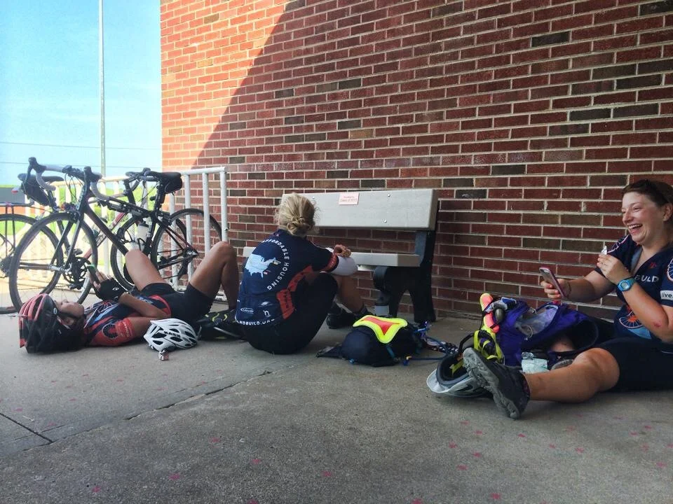 A typical break on our ride