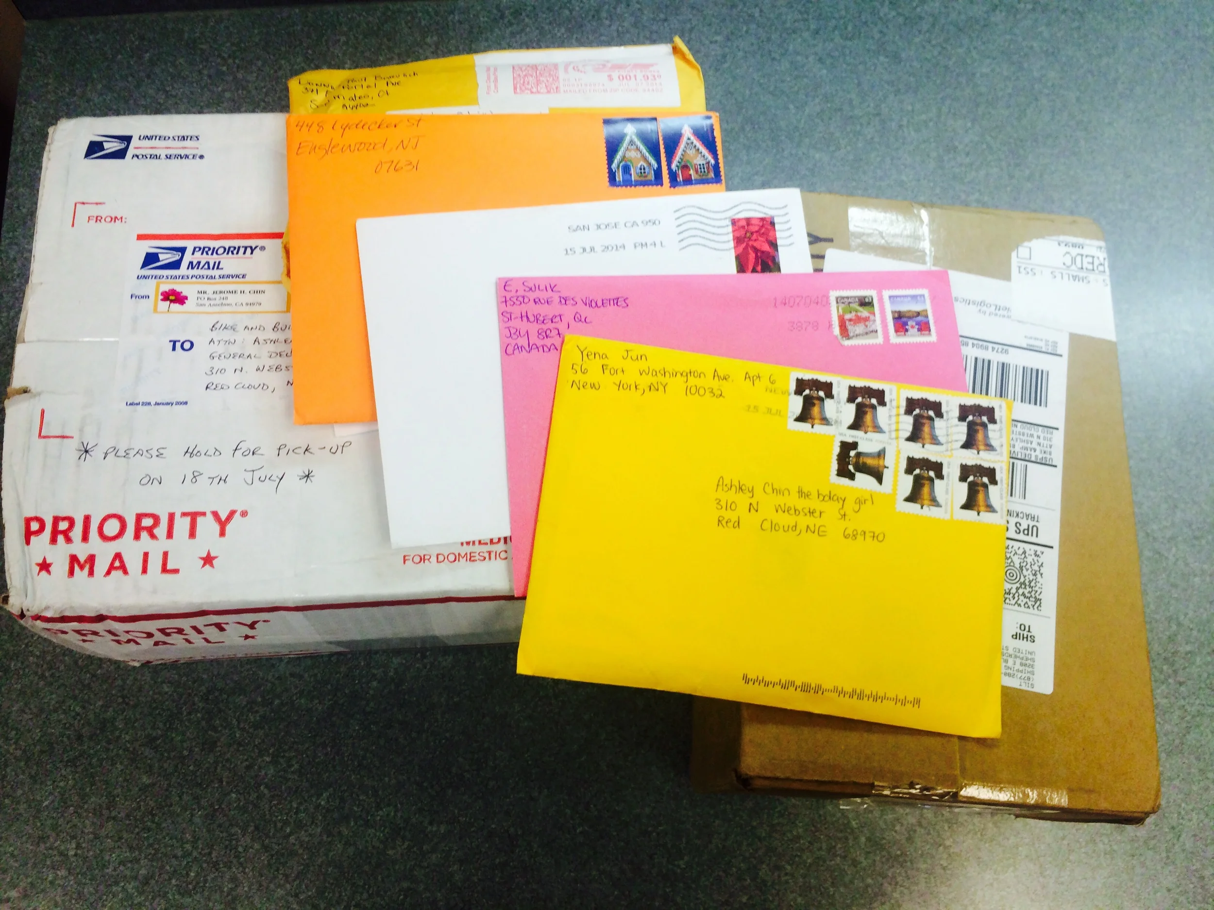 Birthday mail! So happy!