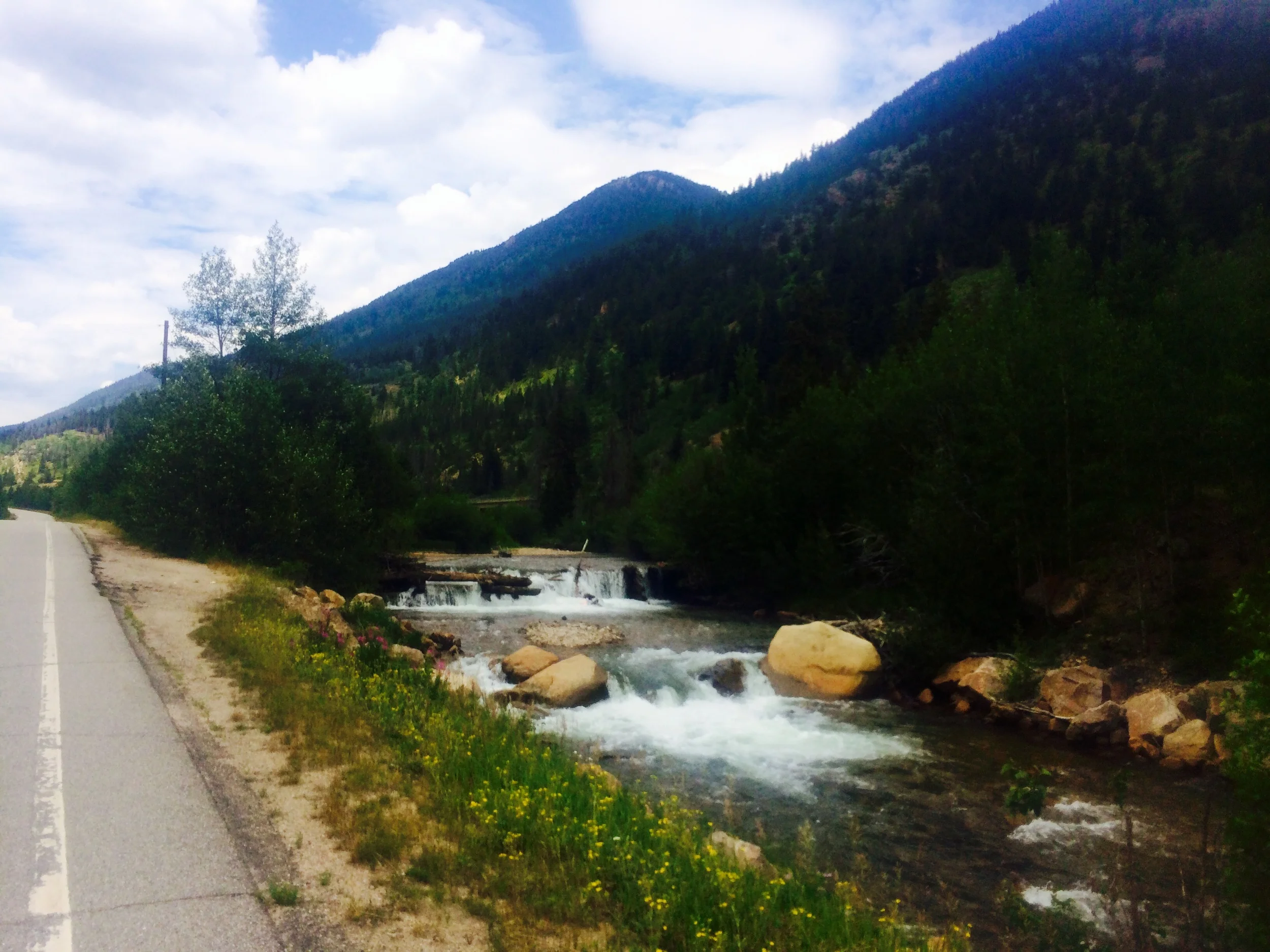 The Colorado River along our bike route!