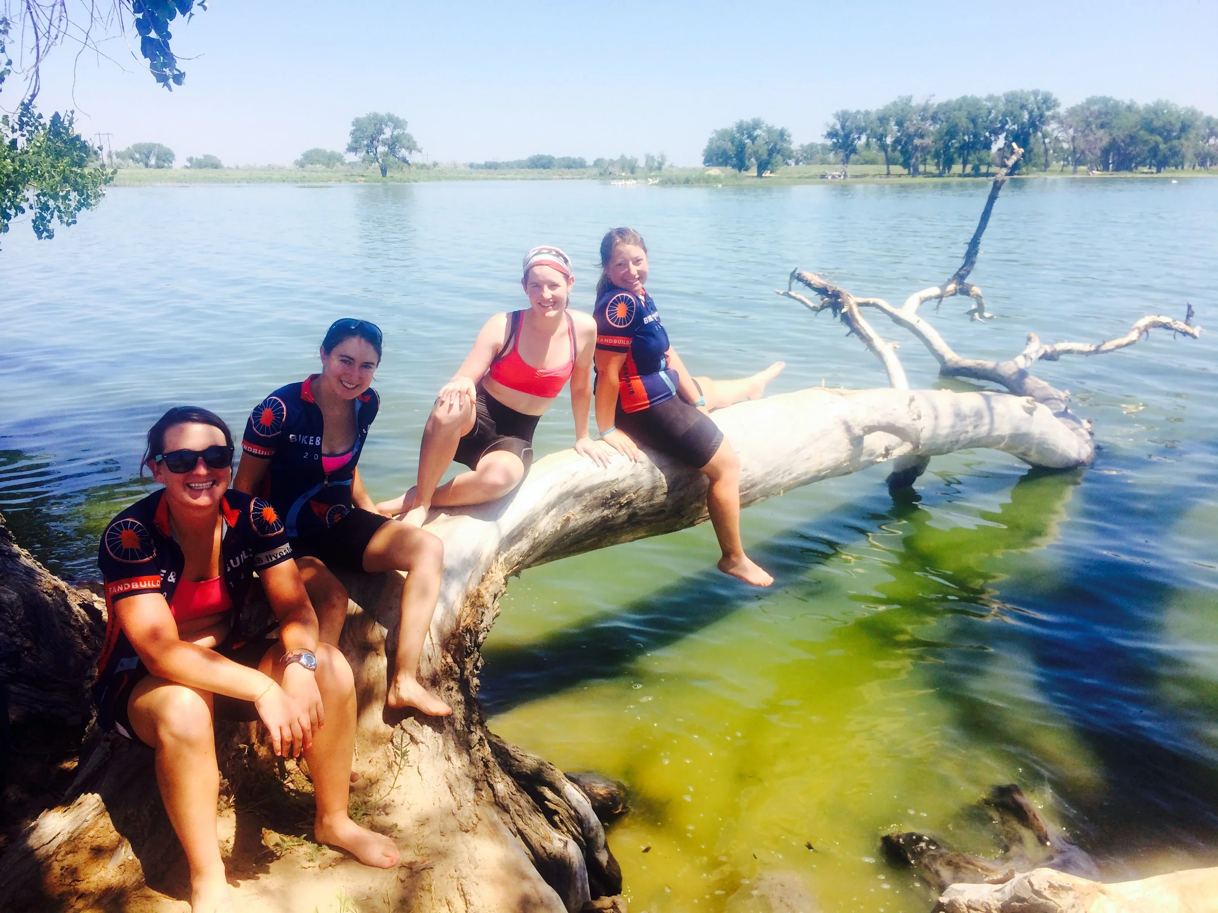Swimming in a reservoir - so beautiful and serene.