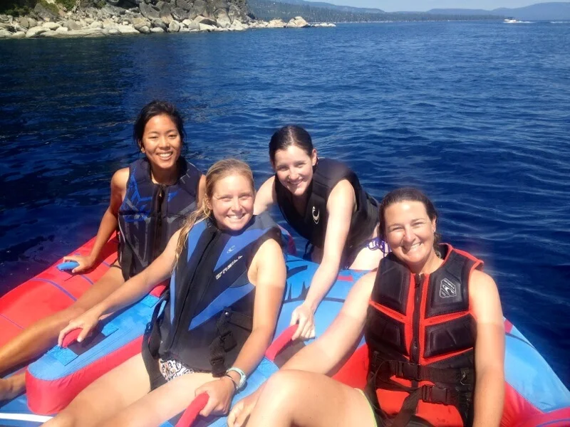 Beth, Emma, and Sarah and I in Tahoe!