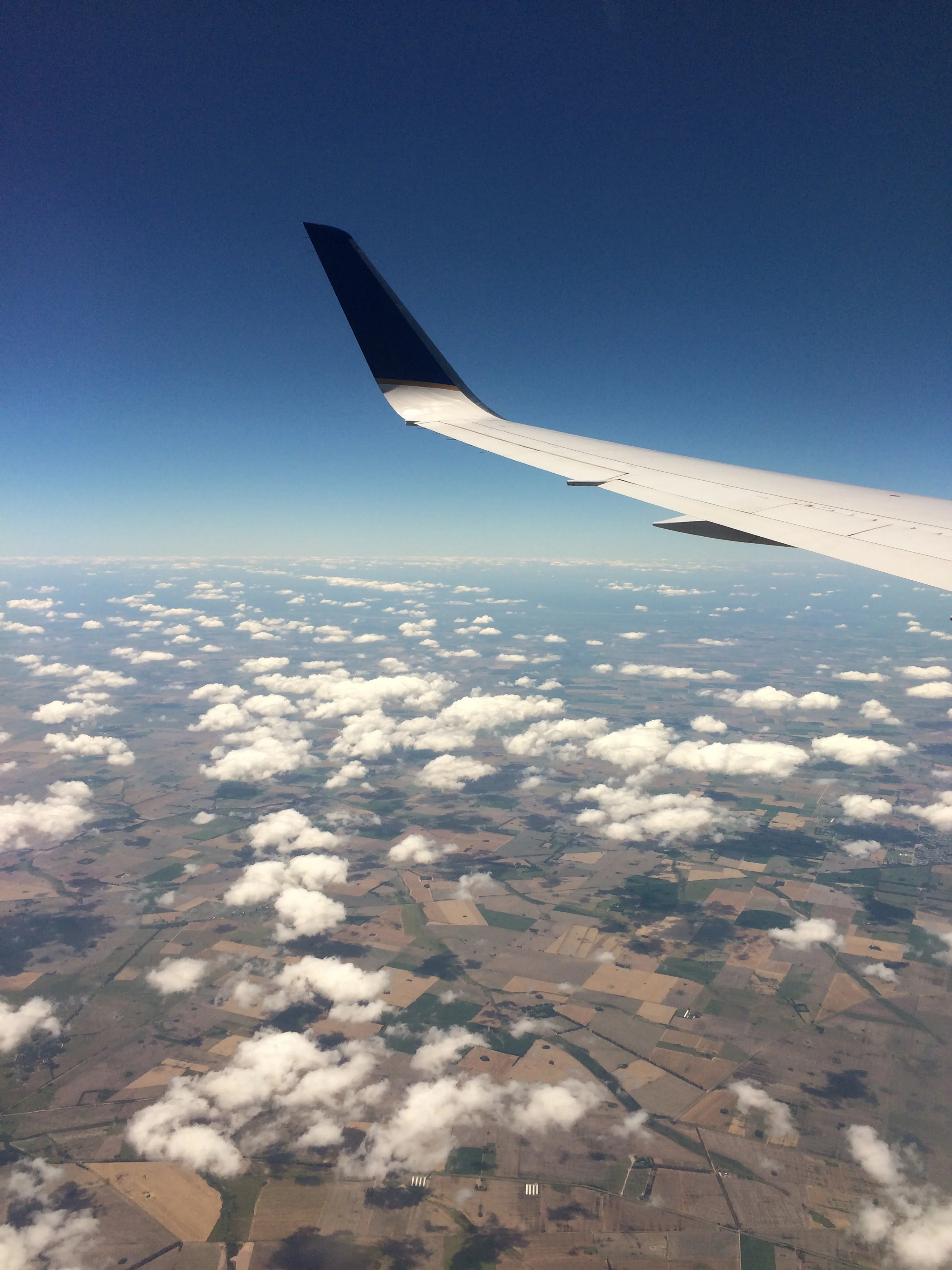 Right before landing in buenos aires