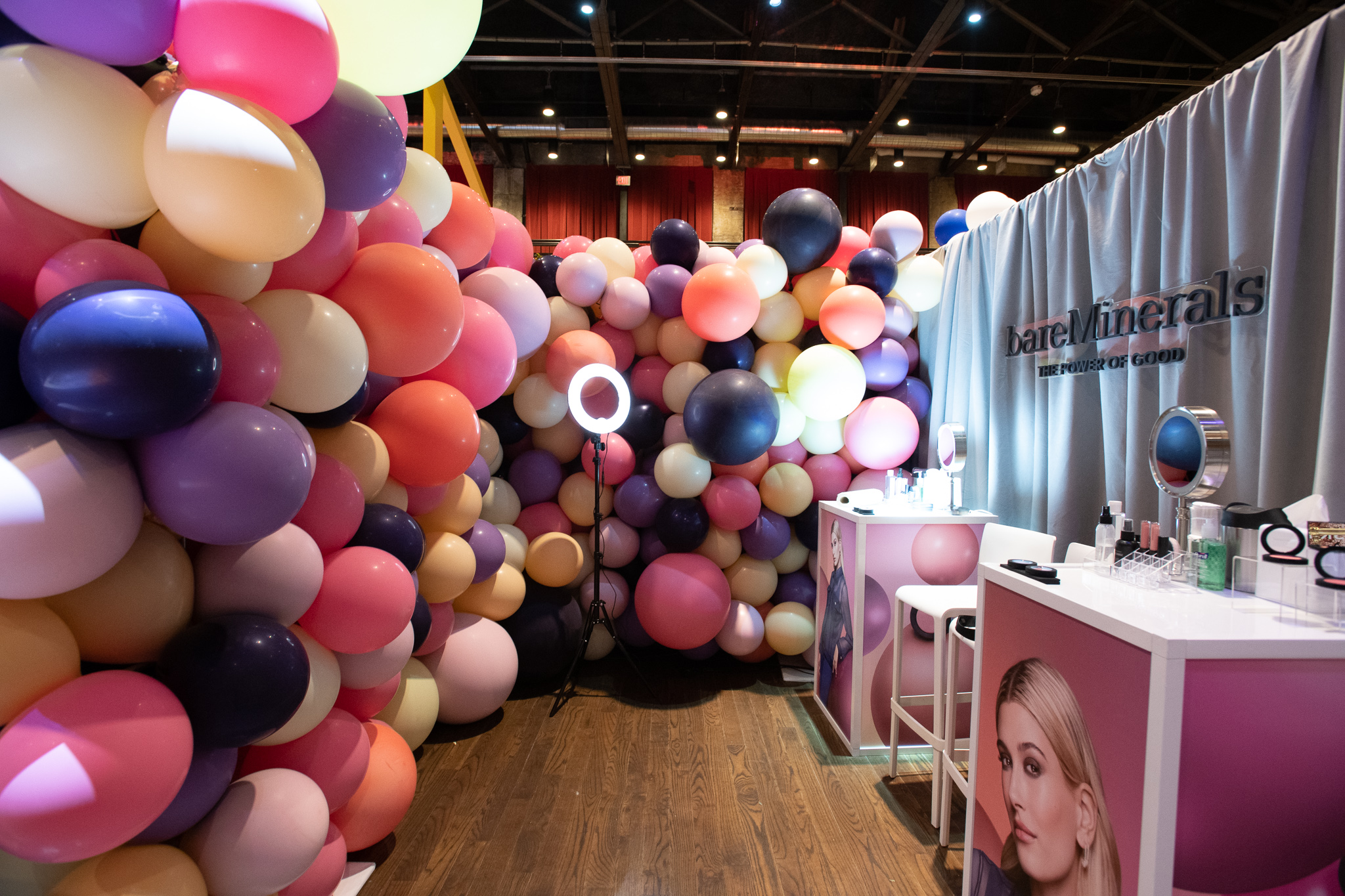 QVC Beauty Bash at The Fillmore, Booth Production for bareMinerals. Photo: @DRUF