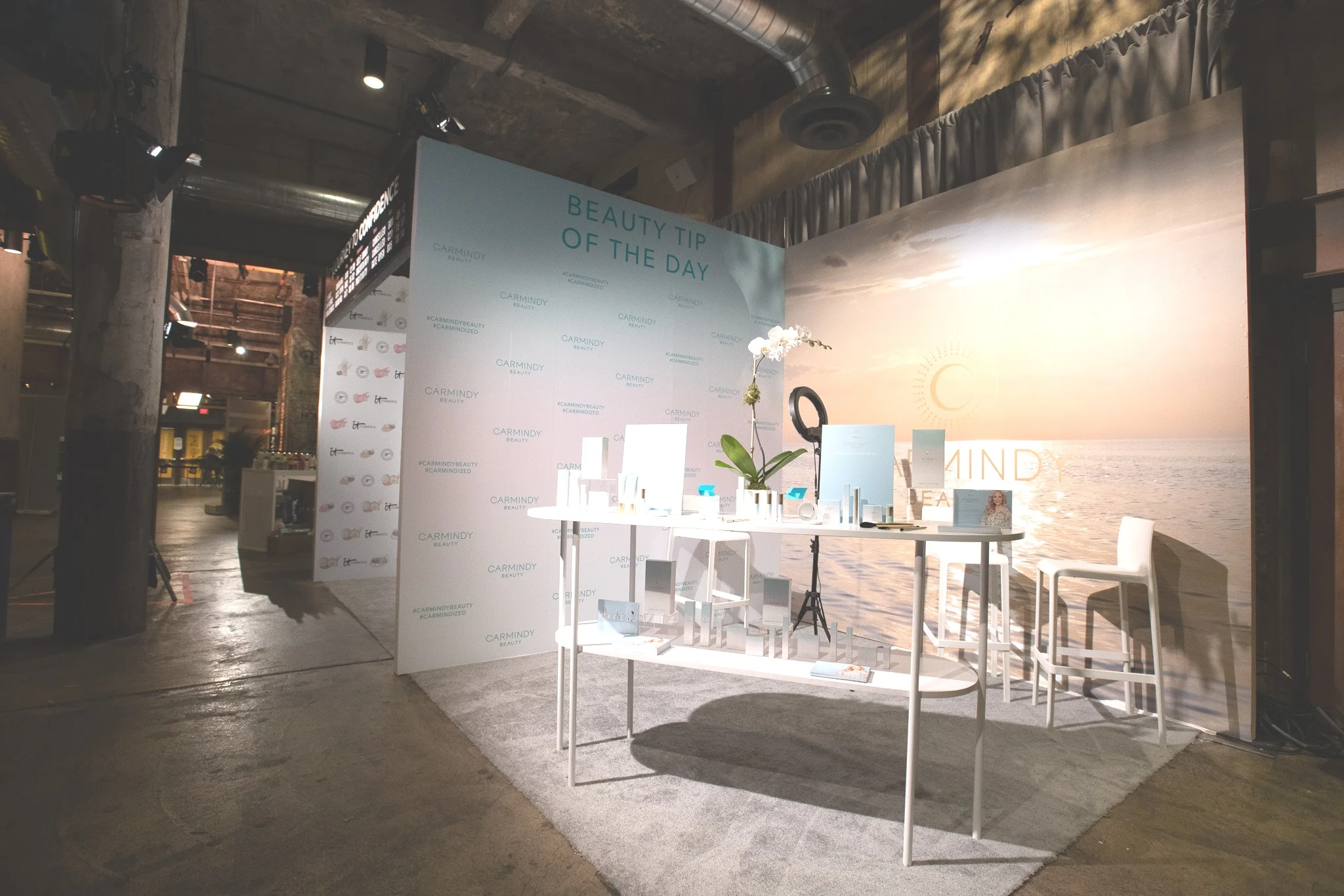 QVC Beauty Bash at The Fillmore, Booth Production for Carmindy. Photo: @DRUF