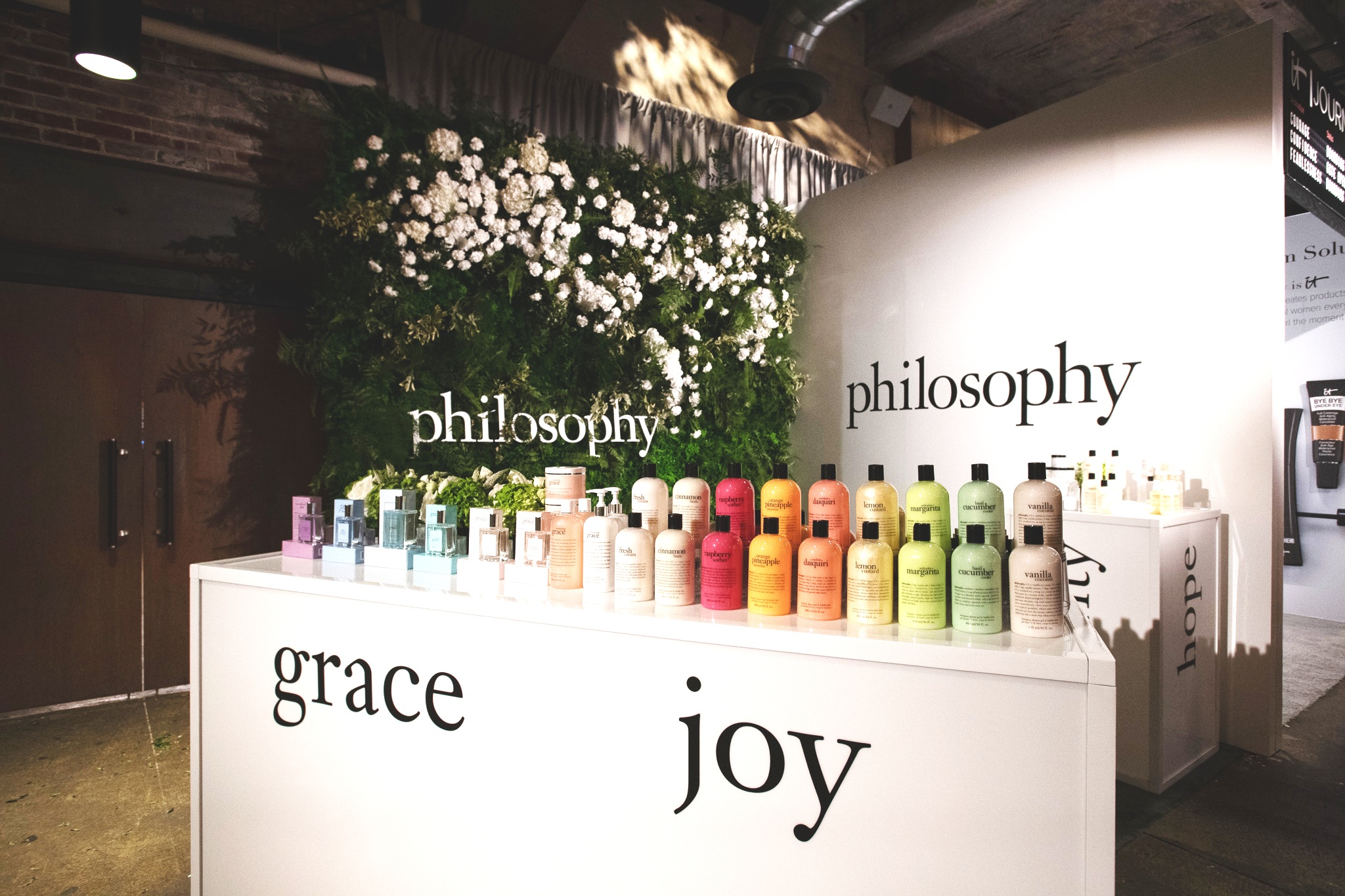 QVC Beauty Bash at The Fillmore, Booth Production for Philosophy. Photo: @DRUF