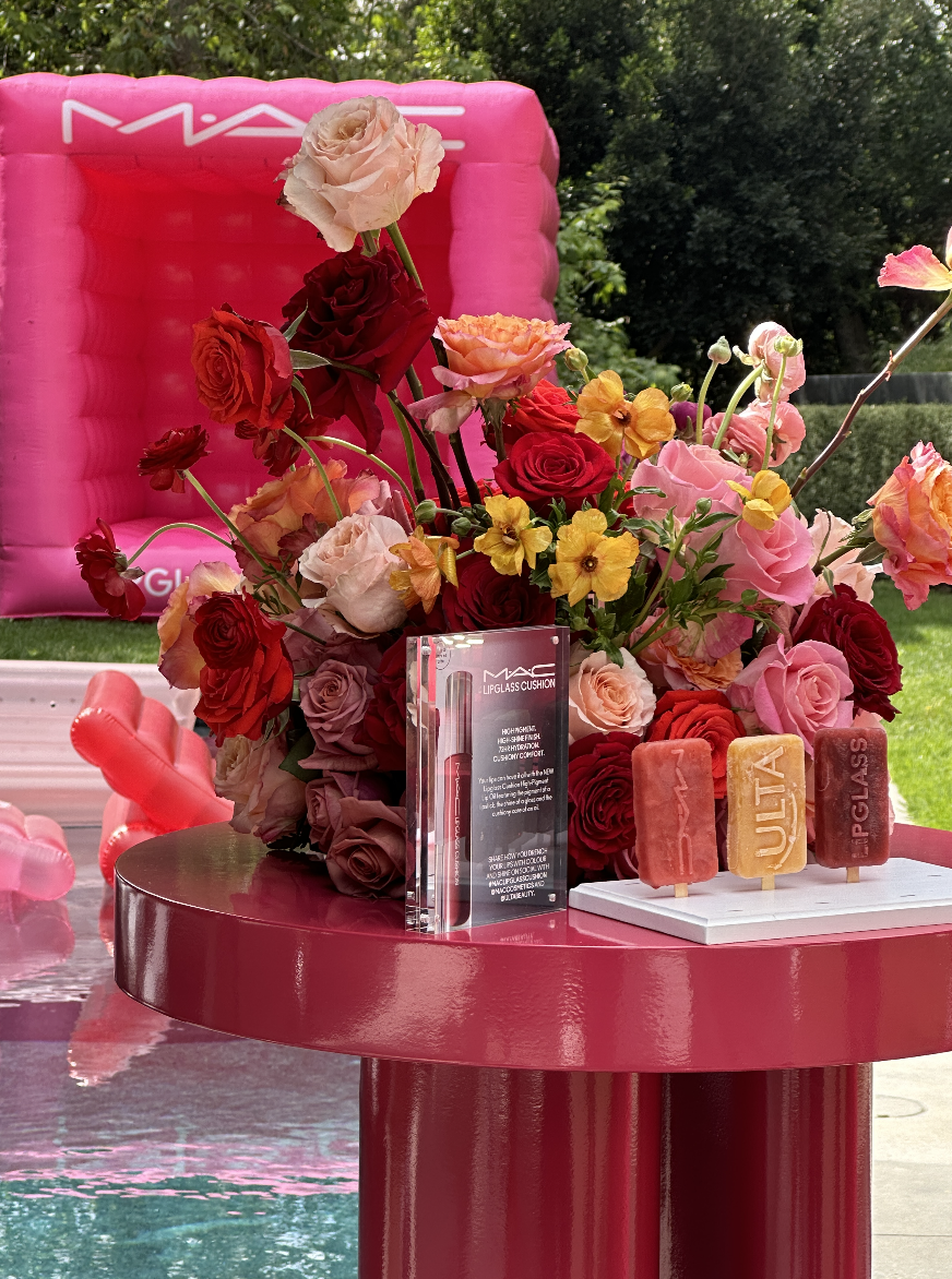  For the launch of MAC Cosmetics Lipglass Cushion, we created a multi-city experience across LA and Miami, complete with playful installations, bouncy moments, and interactive stations designed to shine. 
