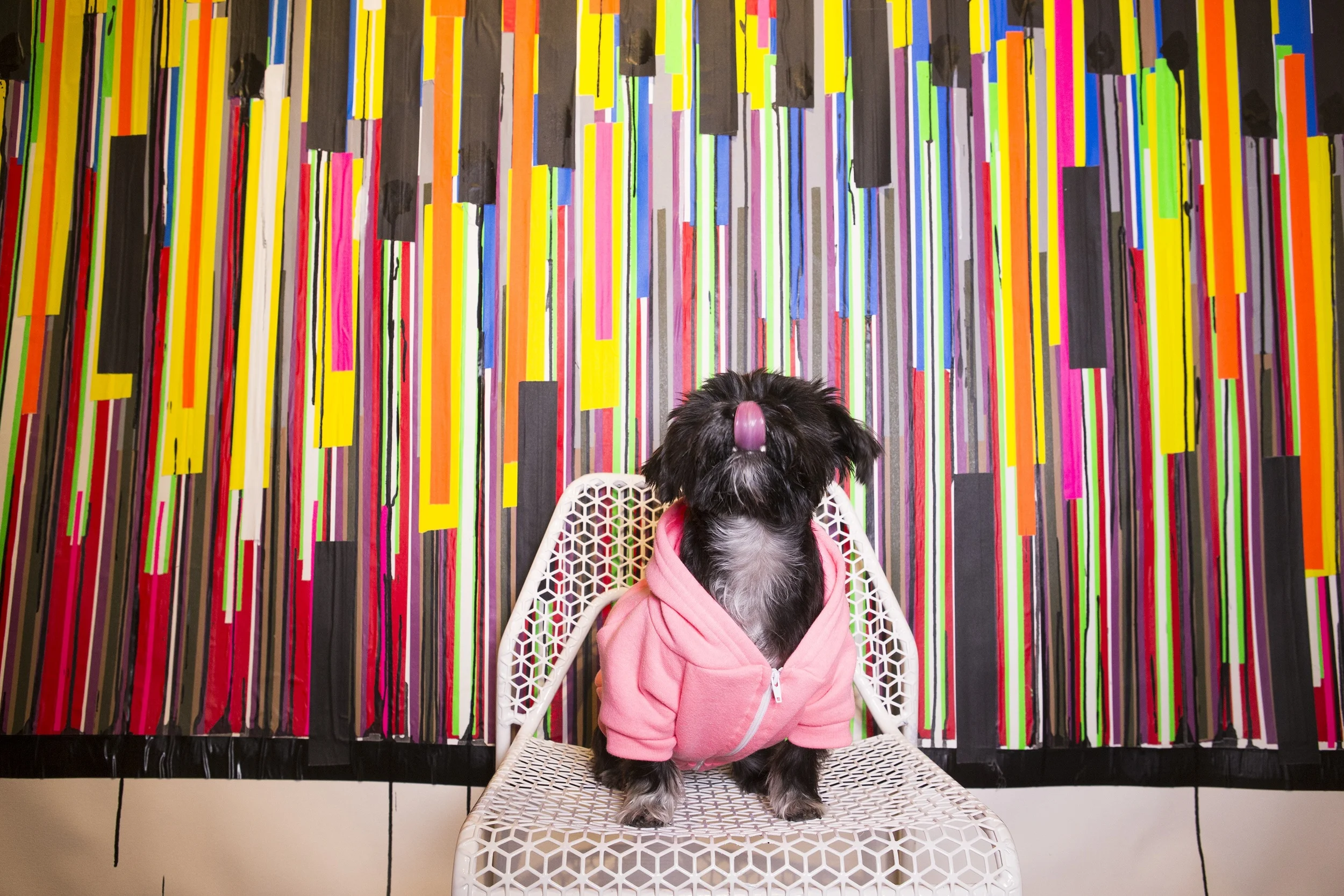 Edie in front of #CanalSTREET#PearlPaint, 2014 