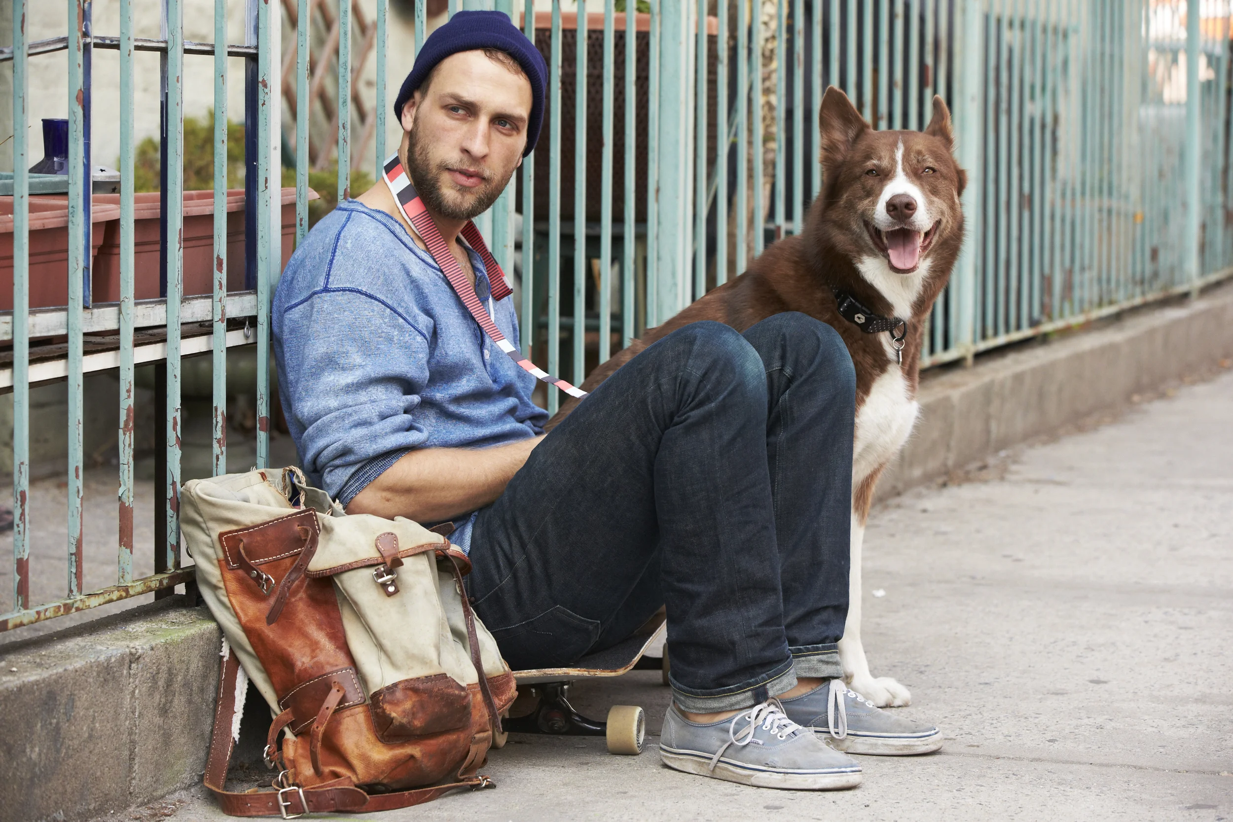 Collar and leash: Wolfgang Man + Beast at Dog & Co .