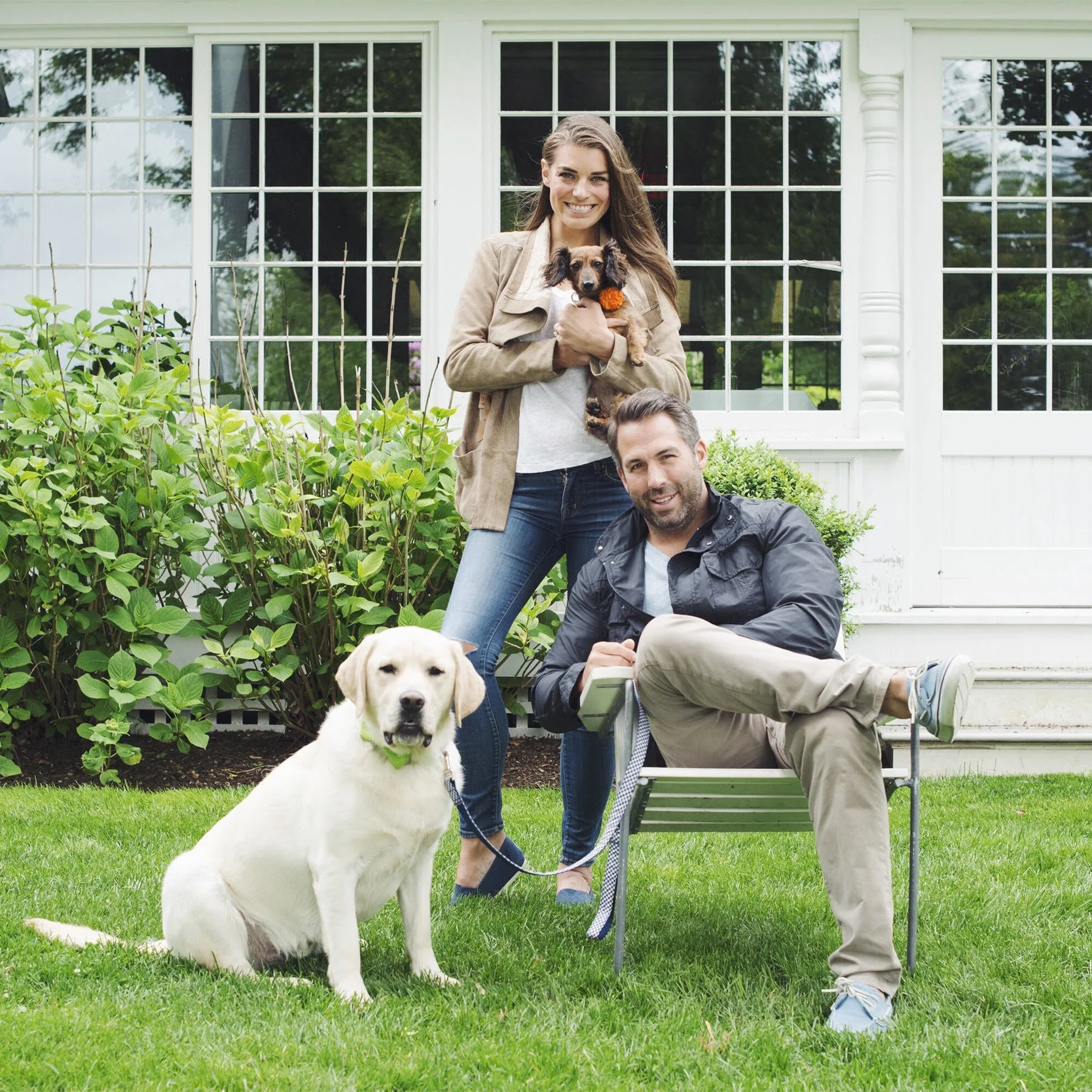 Christopher Seiger, Catherine Long, Donnie and Holly came to The Maidstone to get engaged with their dogs!