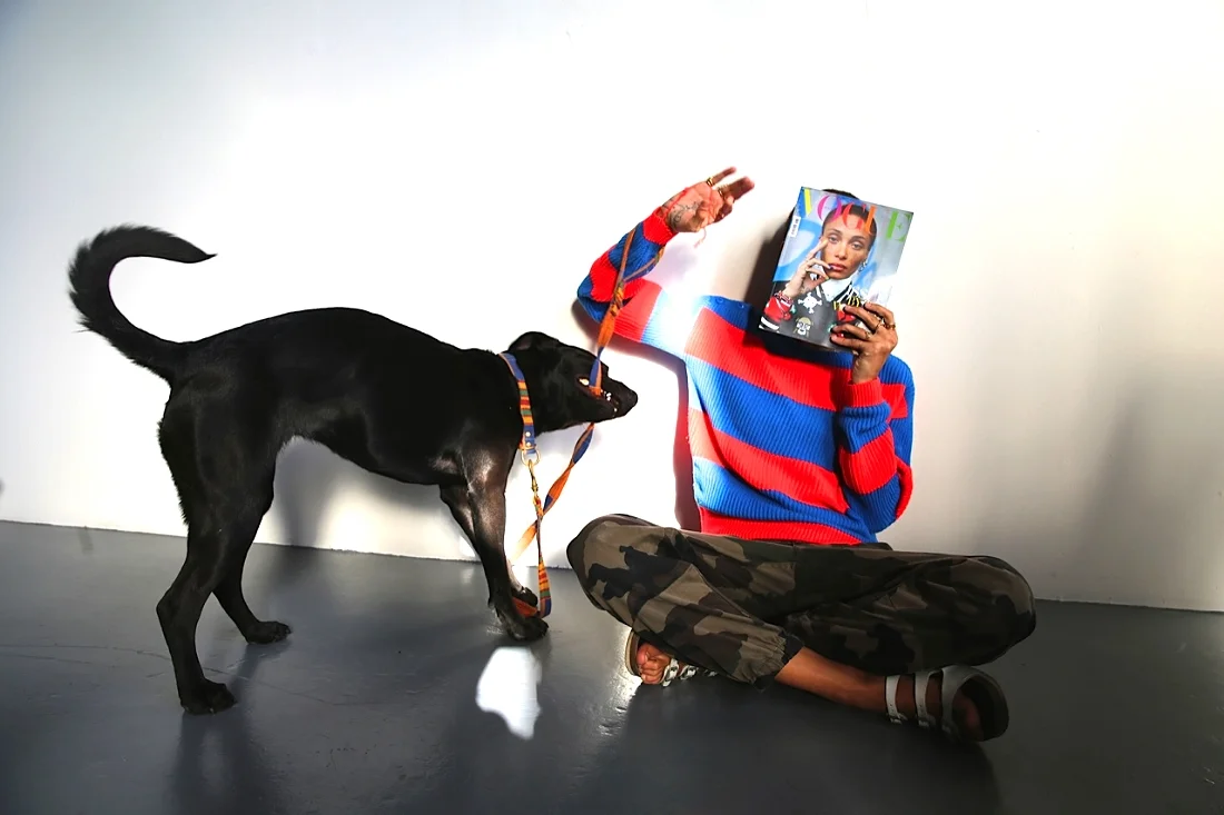 Adwoa pictured here with her Tim Walker Italian Vogue recent cover