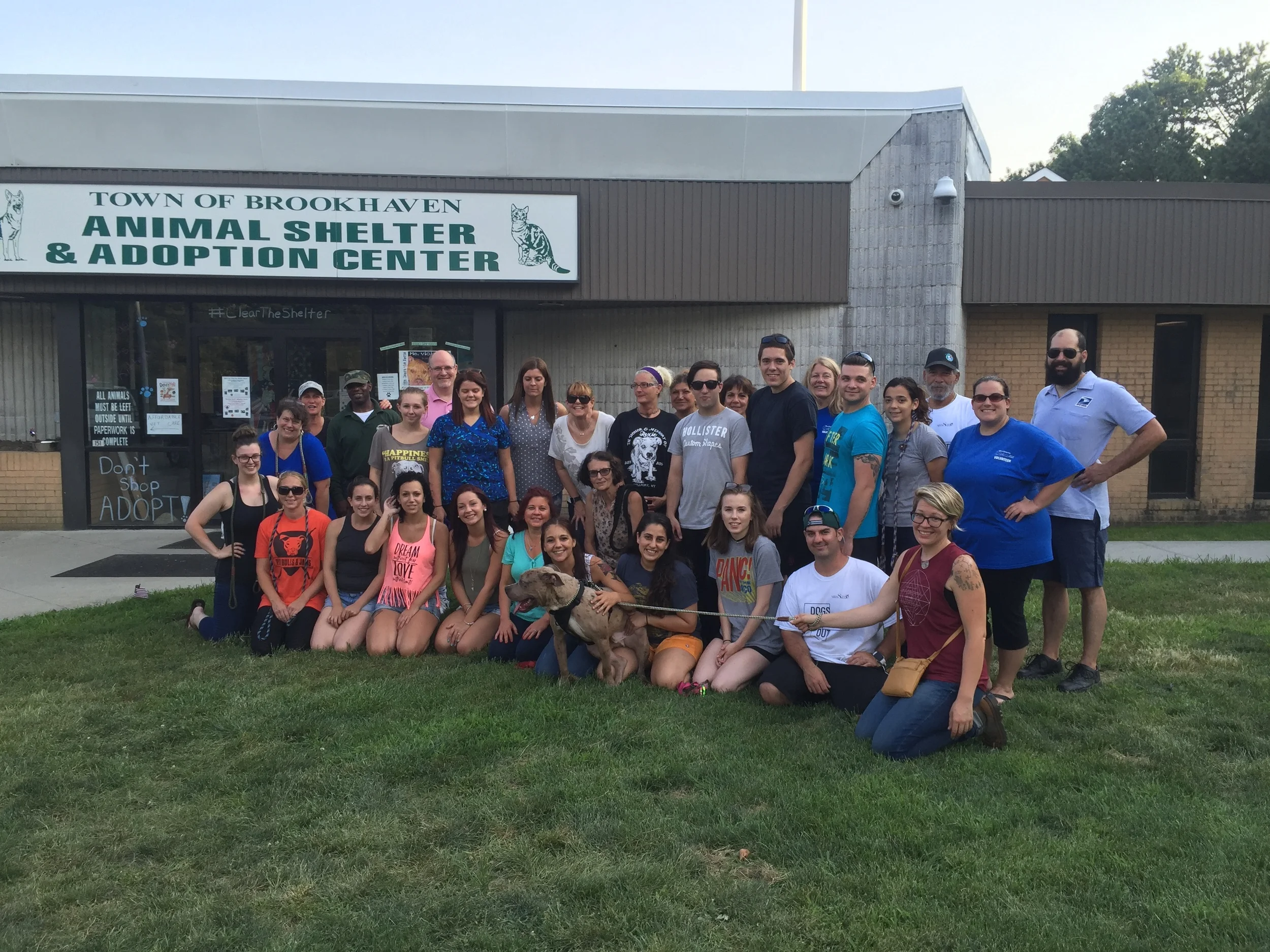 All the volunteers after the parade