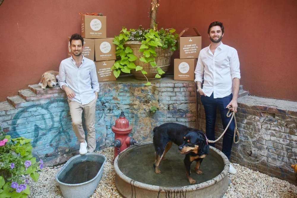 Jonathan Regev and Brett Podolsky the founders of The Farmer's dog