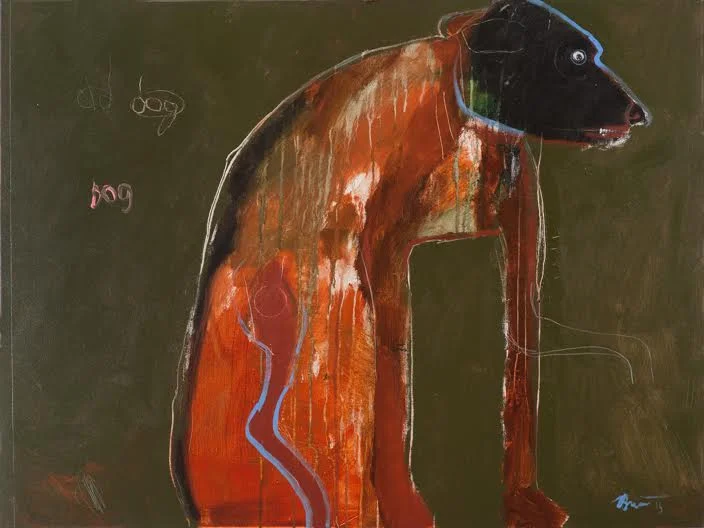 Old Dog, 2015 acrylic on canvas 36 x 48 inches