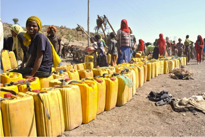 Villagers bring their jerry cans to a well in Corbetti, Ethiopia, where water is scarce. PHOTO: JACEY FORTIN, INTERNATIONAL BUSINESS TIMES