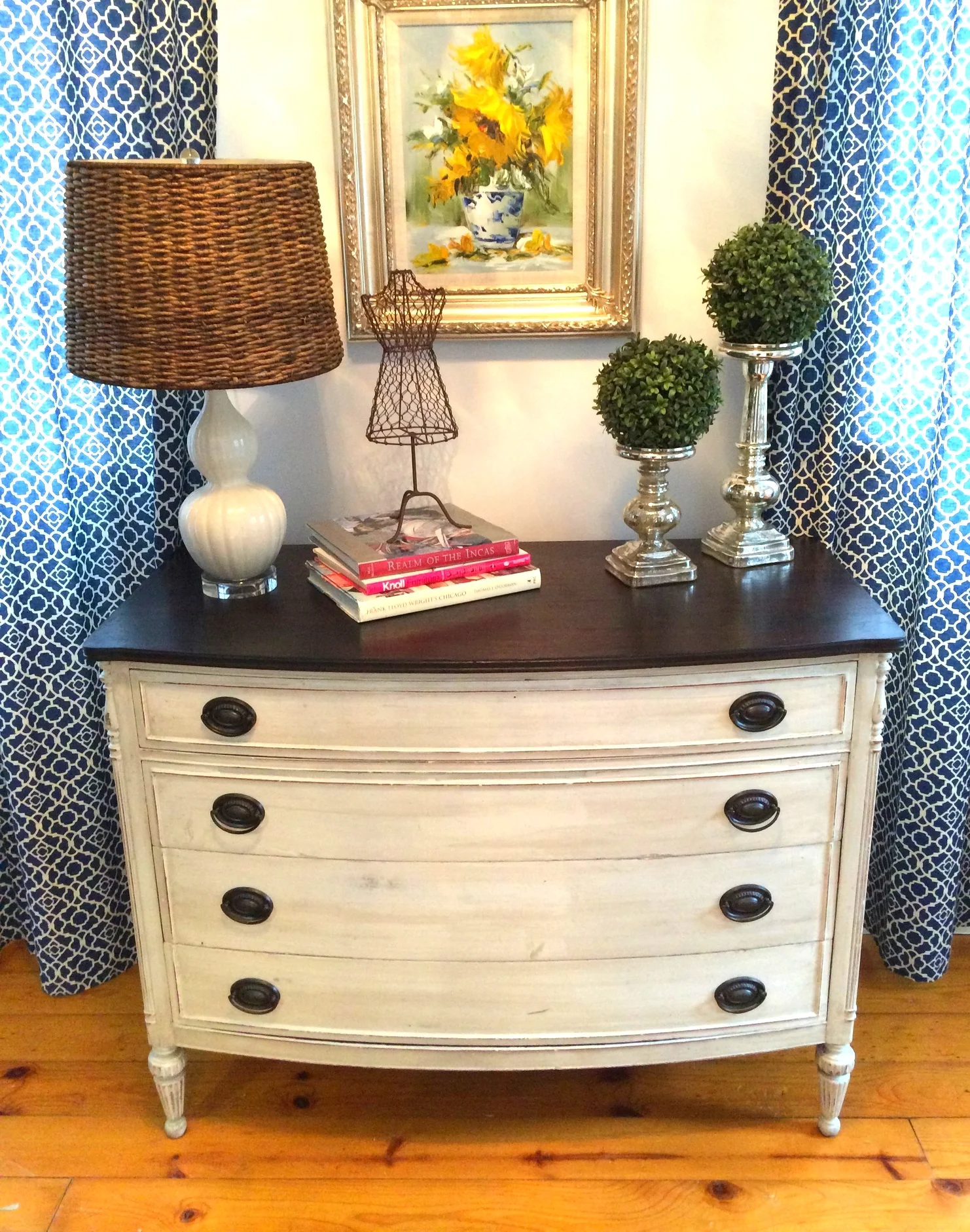 Vintage Refined Stained Top Dressers