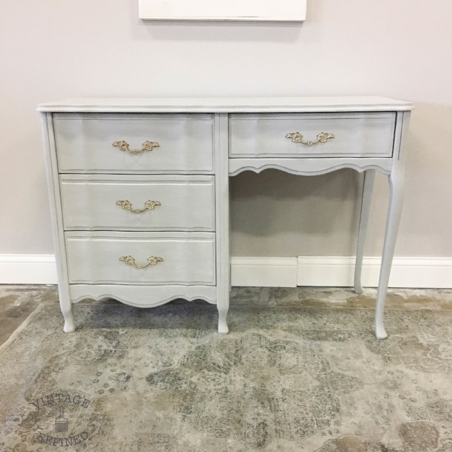 Grey French Provincial desk