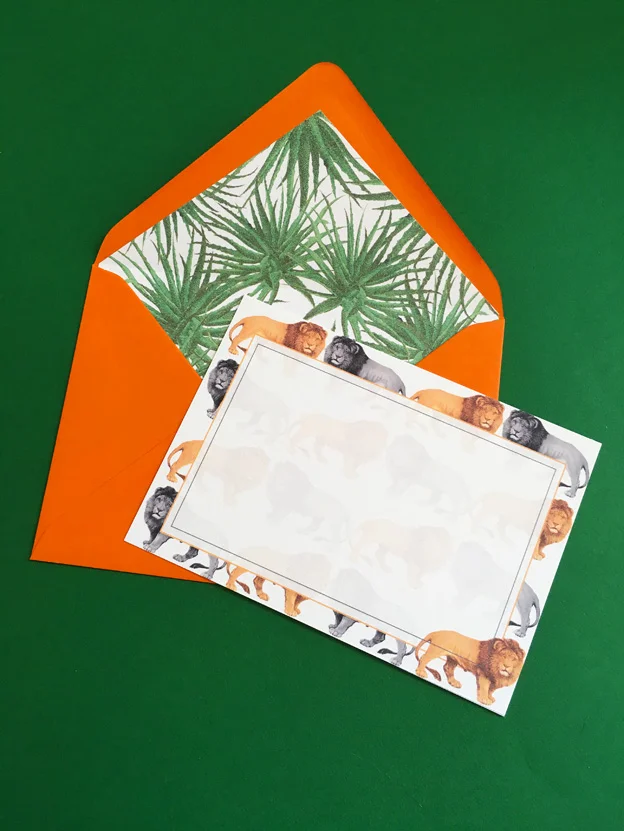 lion print correspondence cards.jpg
