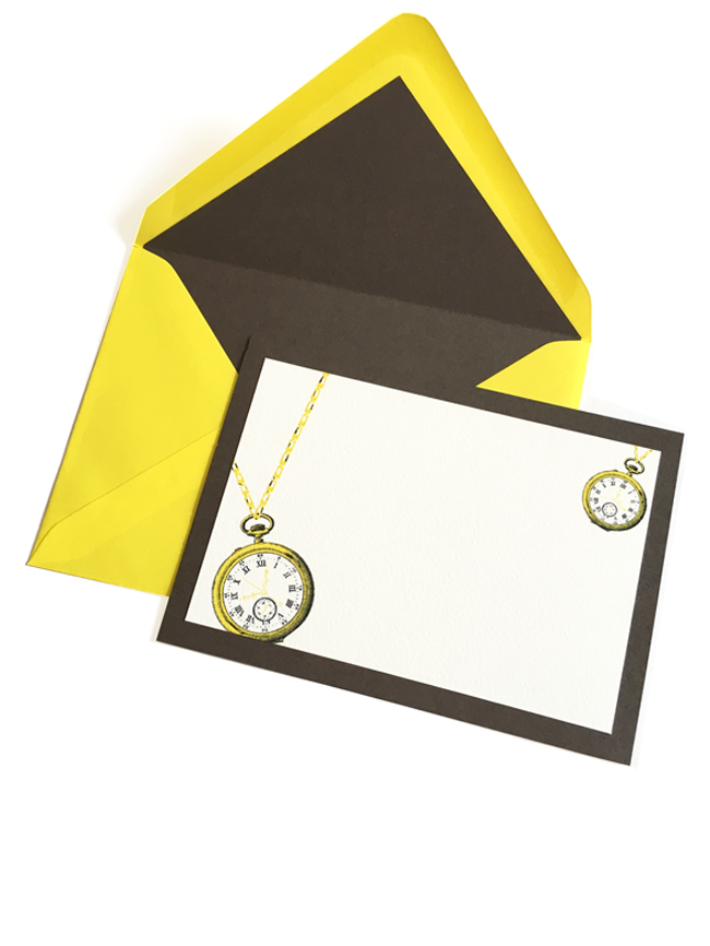 Pocket watch motif writing cards.jpg