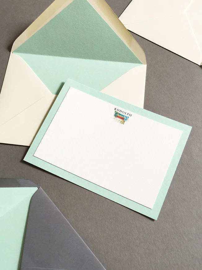 Personalised writing cards in mint.jpg