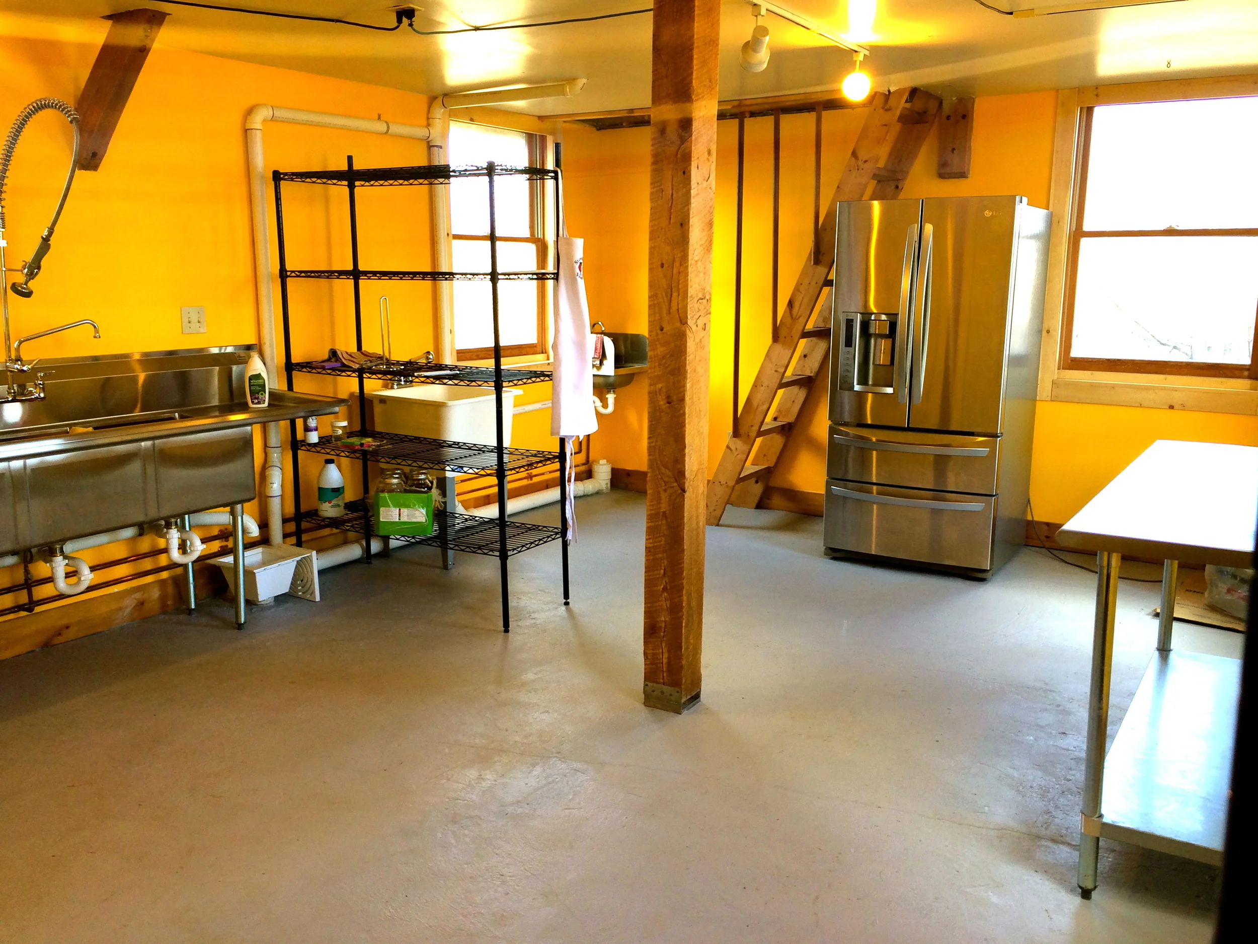 Our Commercial Kitchen at Wild Rhythms Farm, 2016