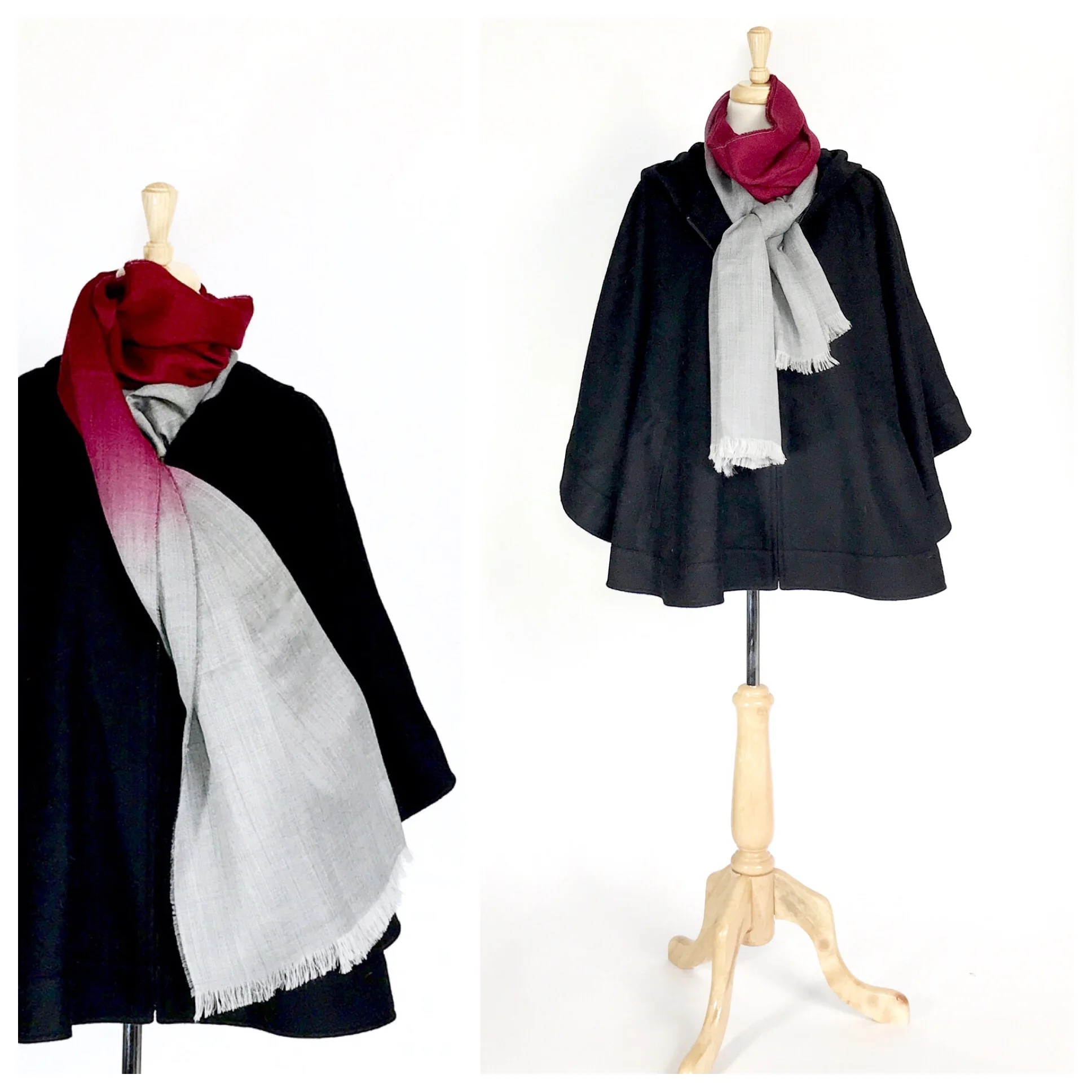 Shown in black